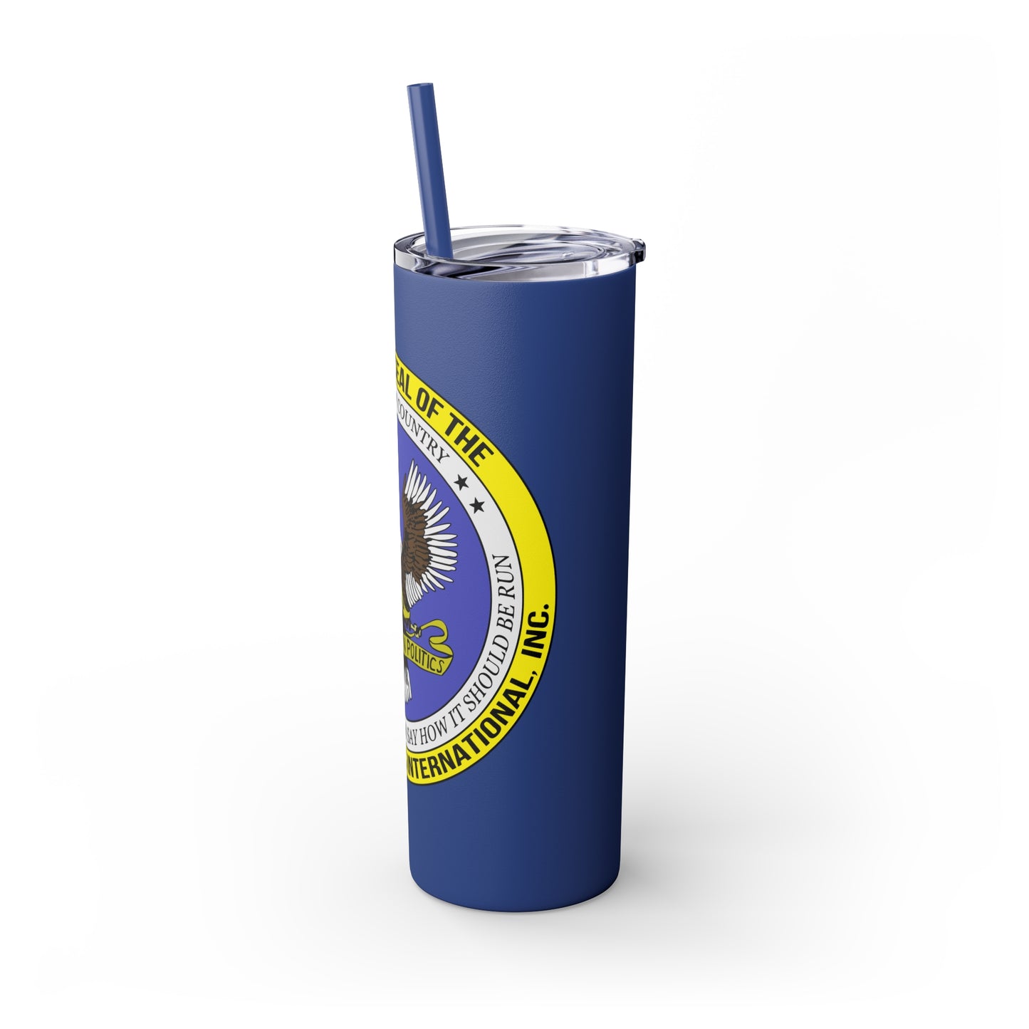 VIPI Skinny Tumbler with Straw, 20oz