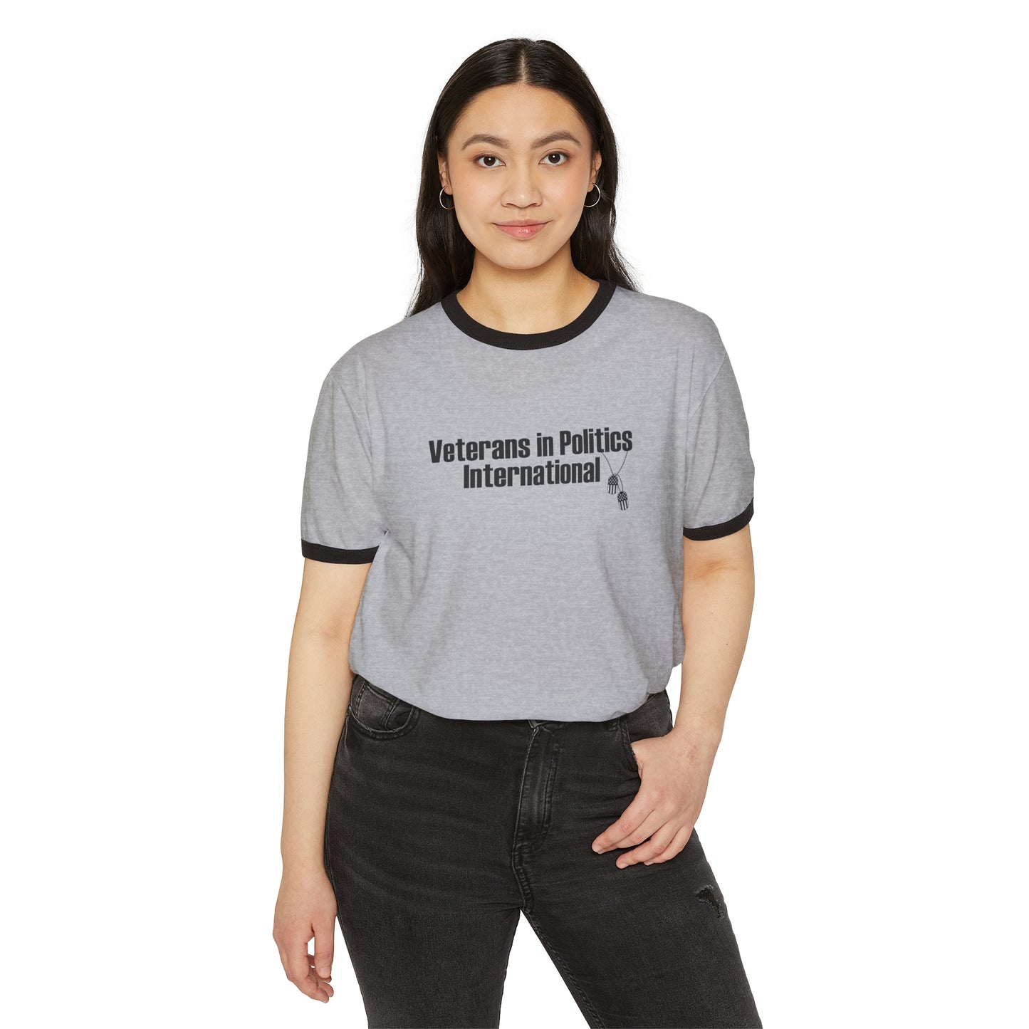 VIPI Unisex Cotton Ringer T-Shirt