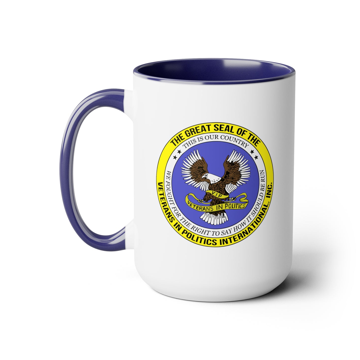 VIPI Two-Tone Coffee Mugs, 15oz