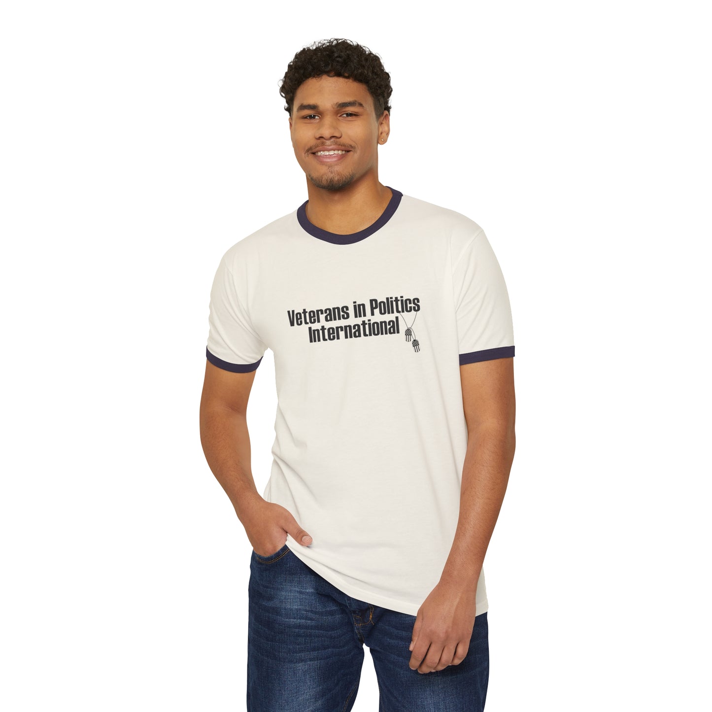VIPI Unisex Cotton Ringer T-Shirt