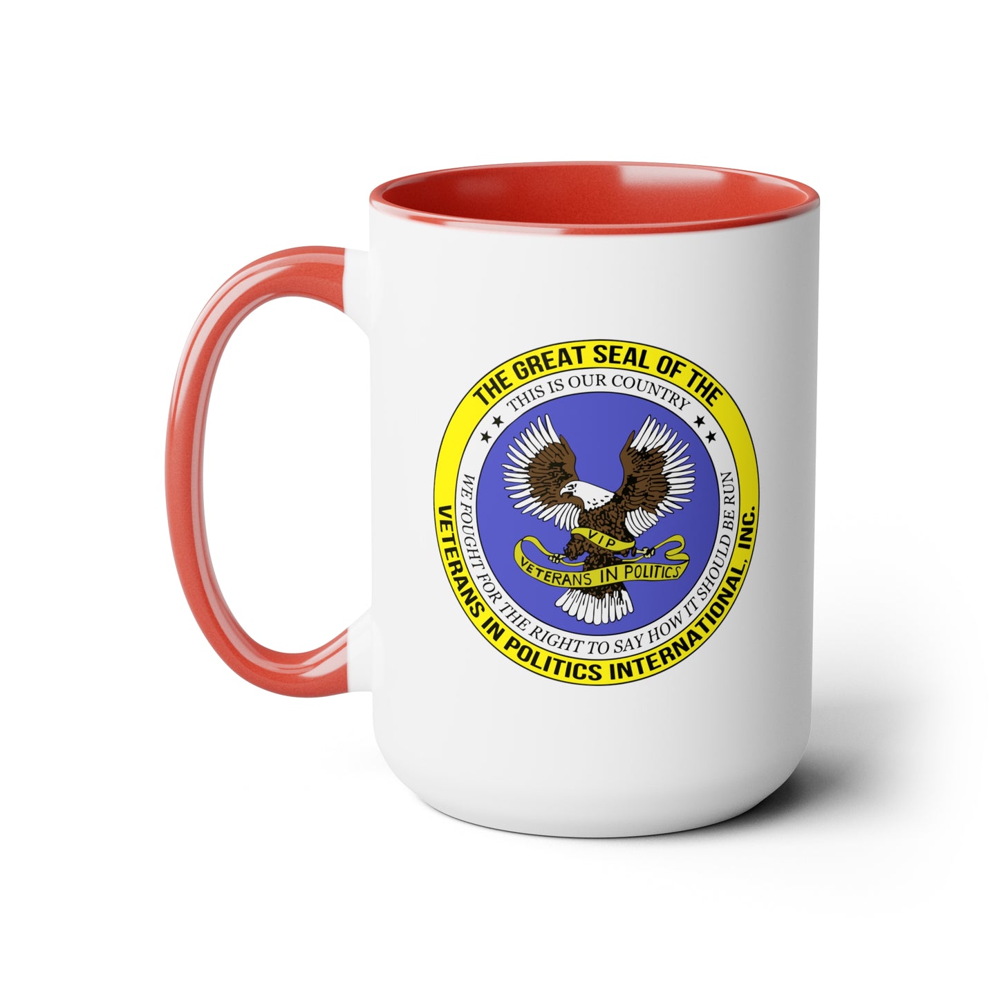 VIPI Two-Tone Coffee Mugs, 15oz