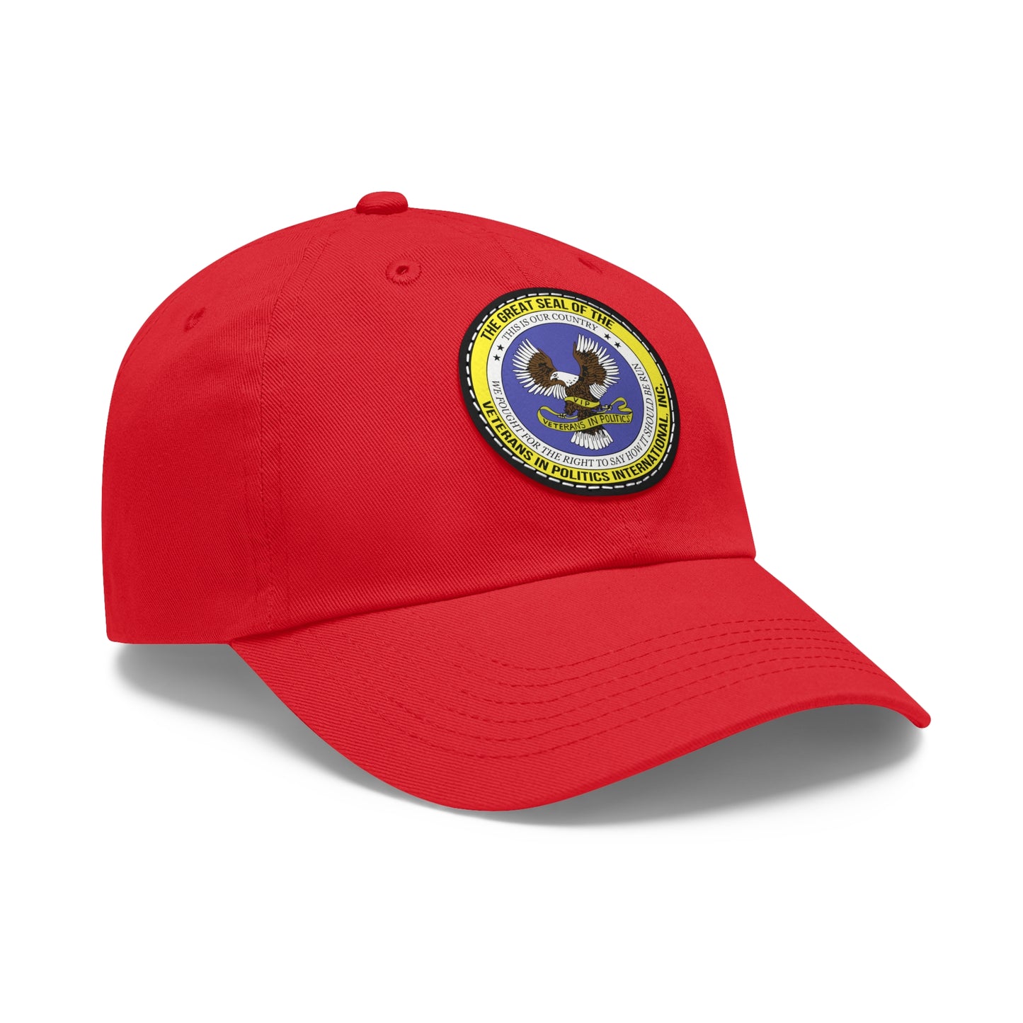Hat with Round Leather Patch