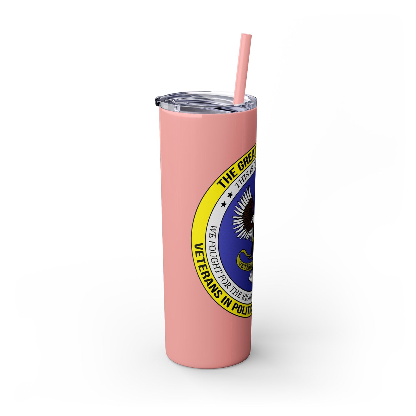 VIPI Skinny Tumbler with Straw, 20oz