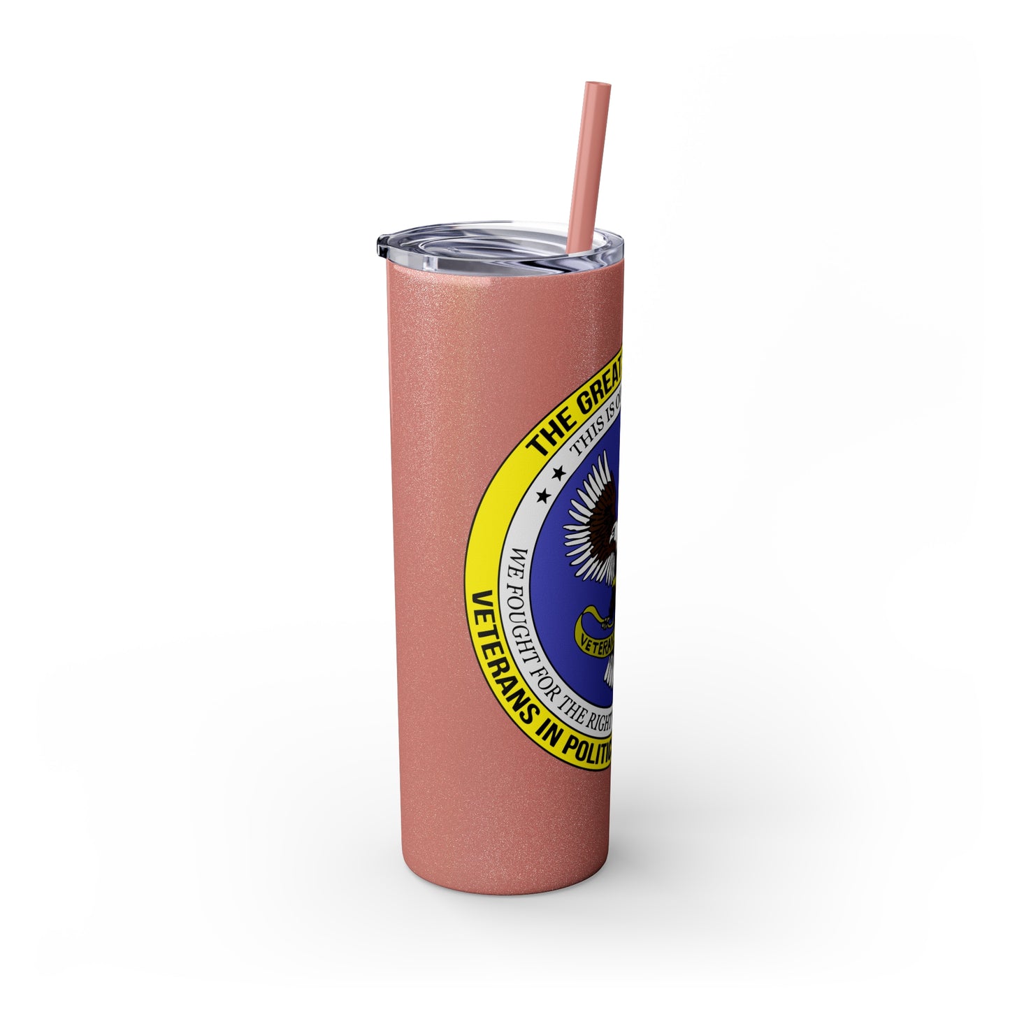 VIPI Skinny Tumbler with Straw, 20oz