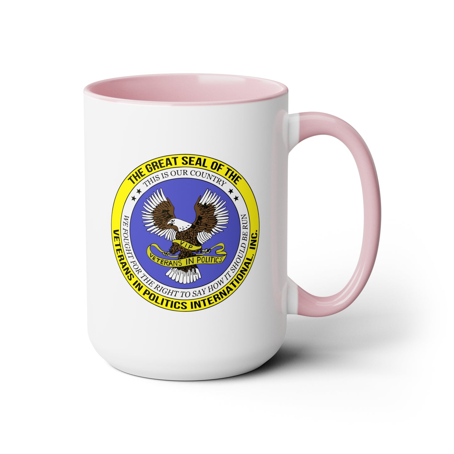 VIPI Two-Tone Coffee Mugs, 15oz