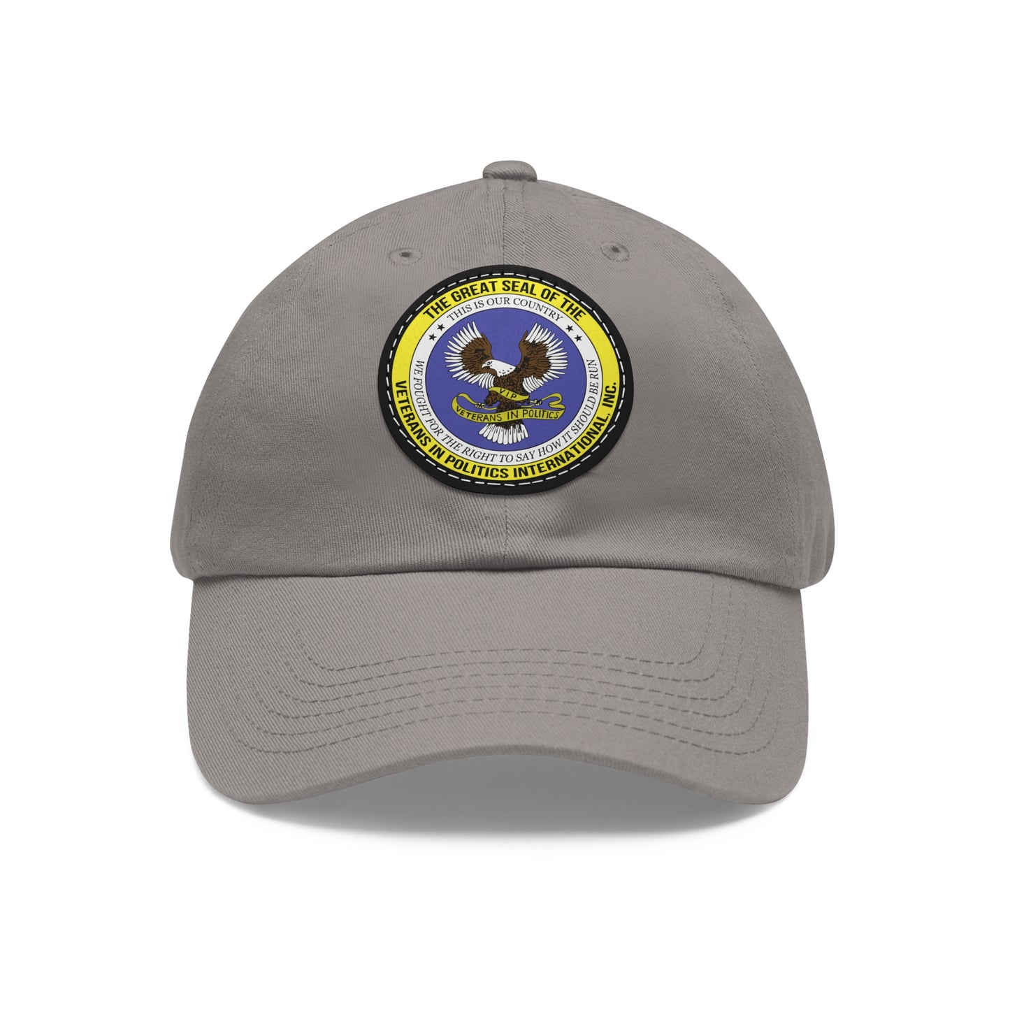 Hat with Round Leather Patch
