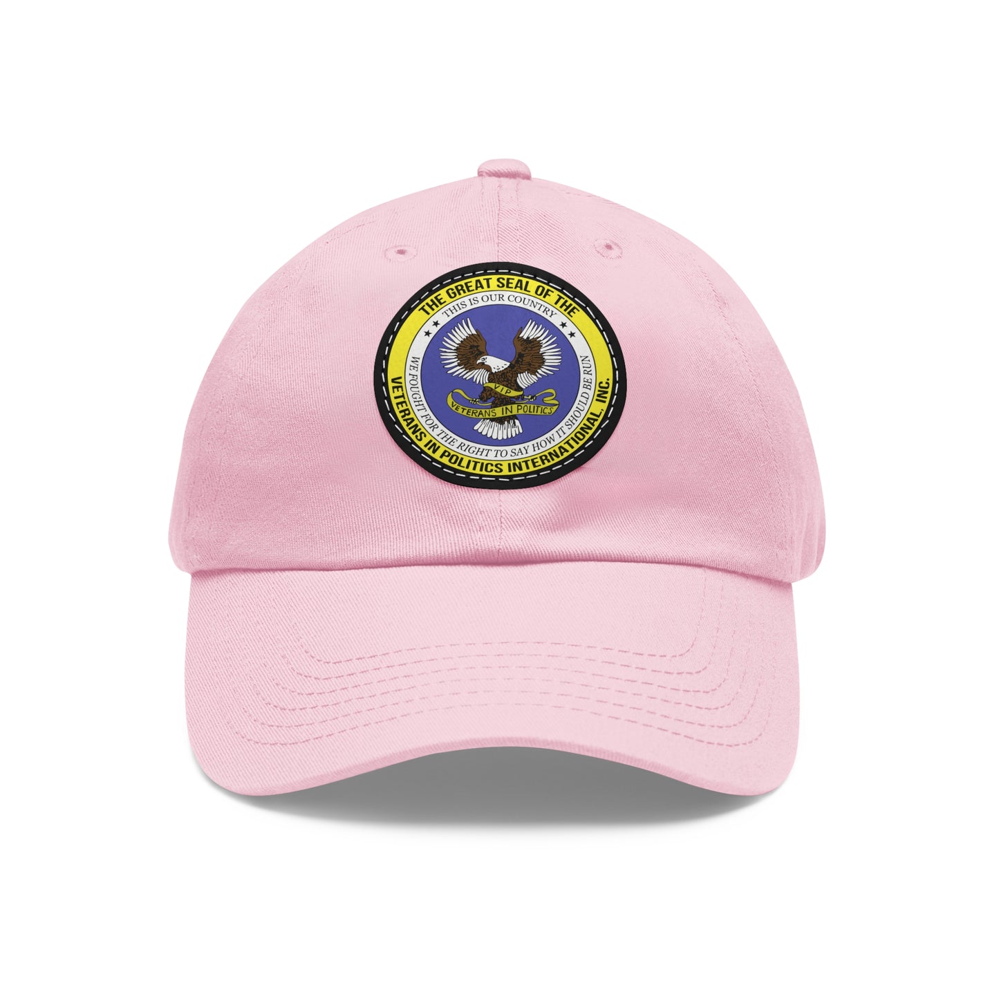 Hat with Round Leather Patch