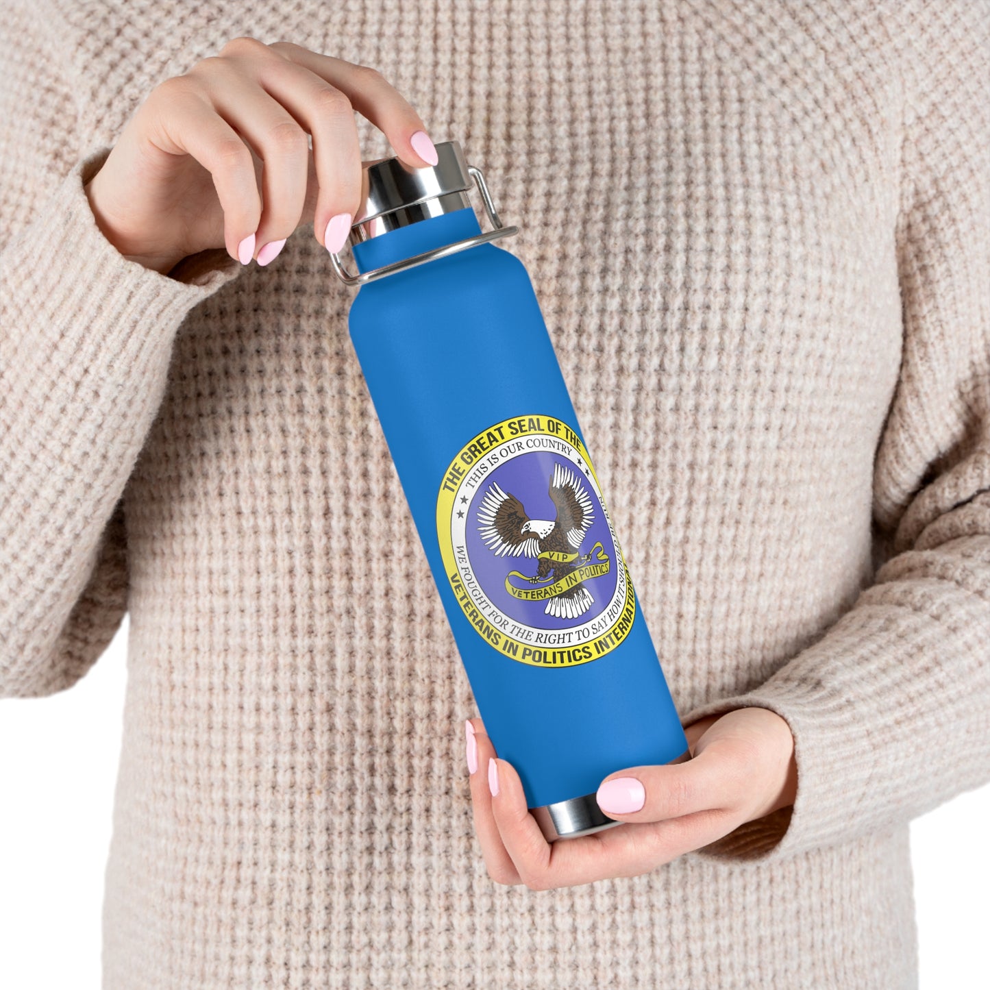 VIPI Copper Vacuum Insulated Bottle, 22oz