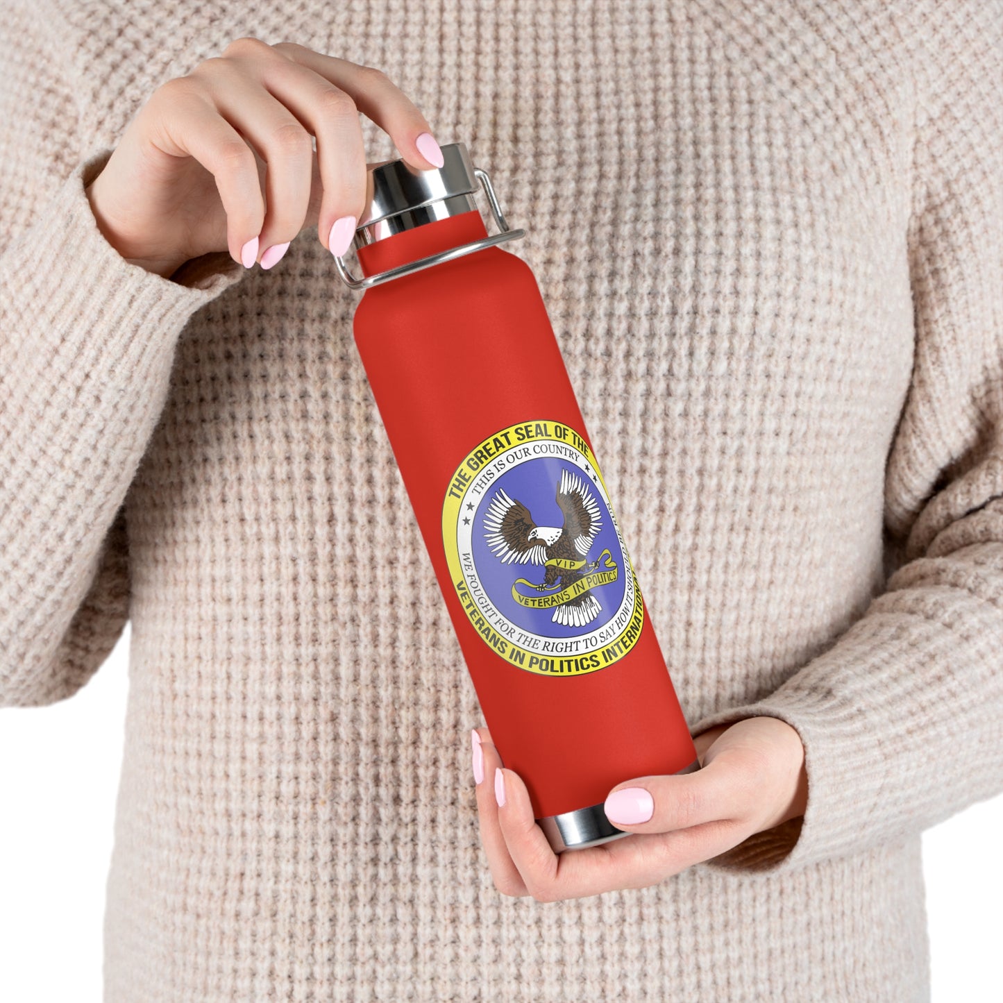 VIPI Copper Vacuum Insulated Bottle, 22oz