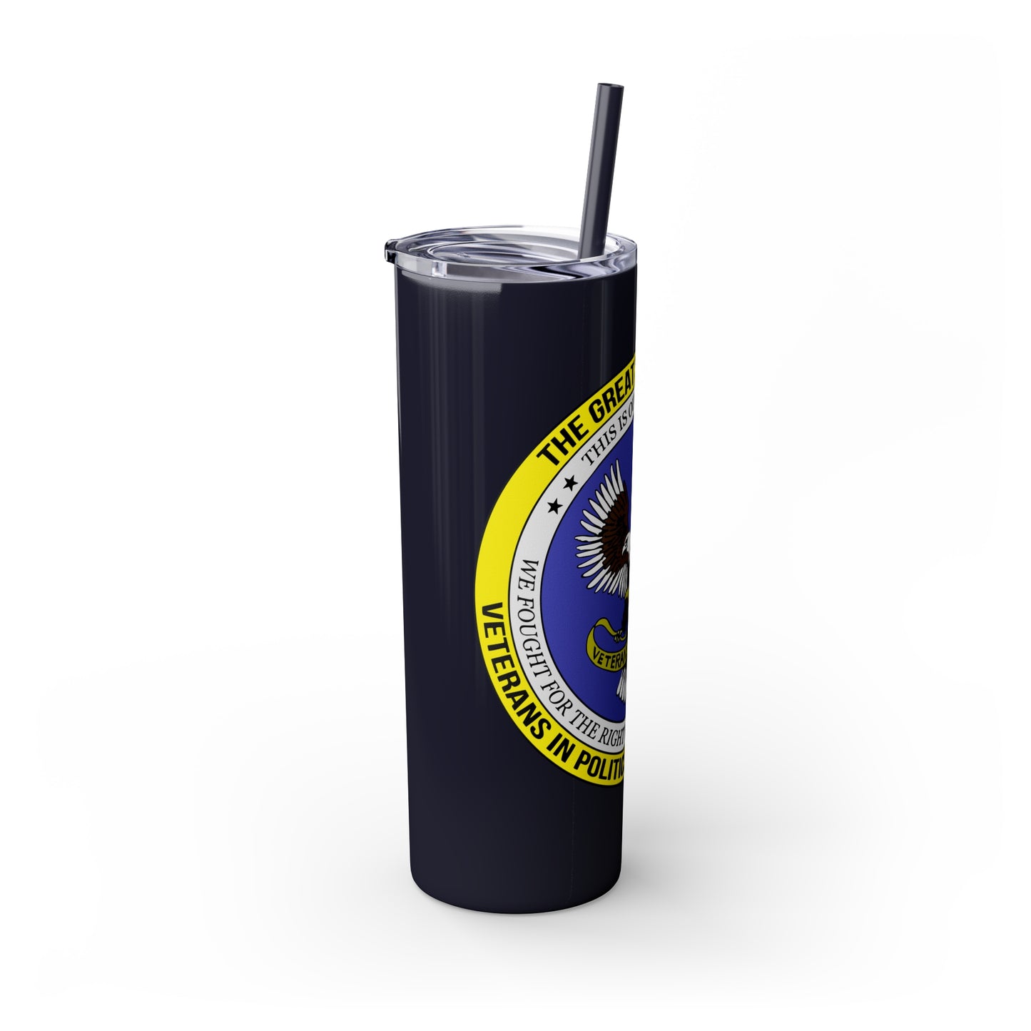 VIPI Skinny Tumbler with Straw, 20oz
