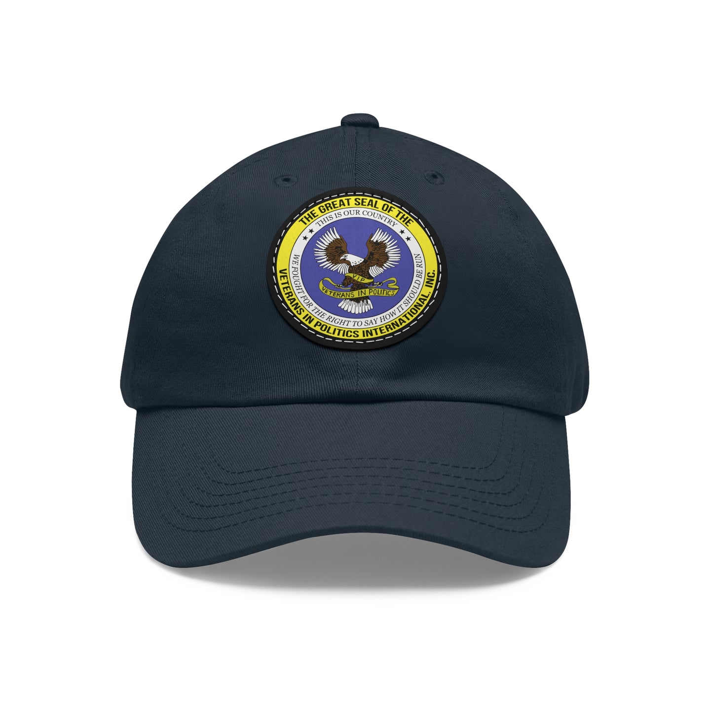 Hat with Round Leather Patch