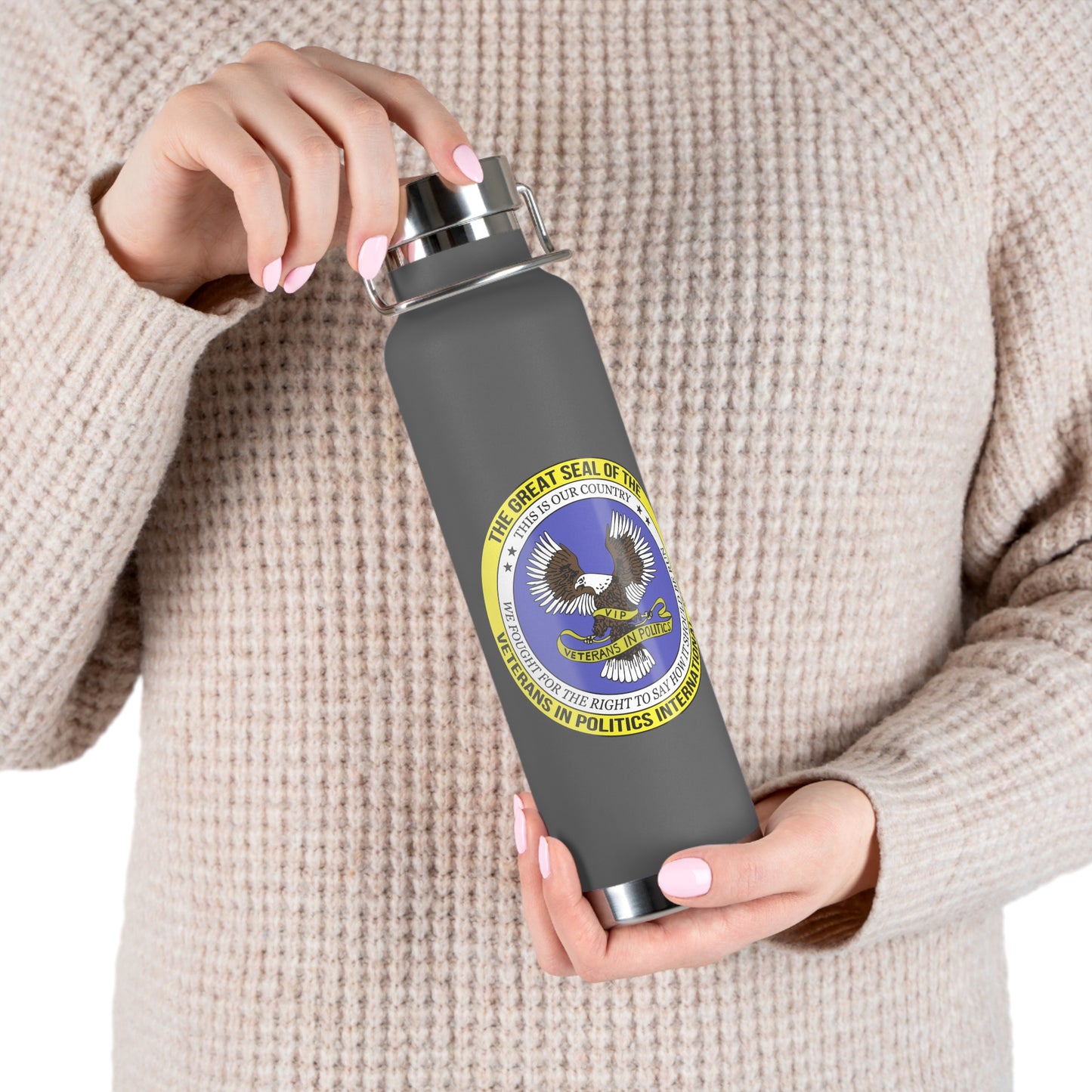 VIPI Copper Vacuum Insulated Bottle, 22oz