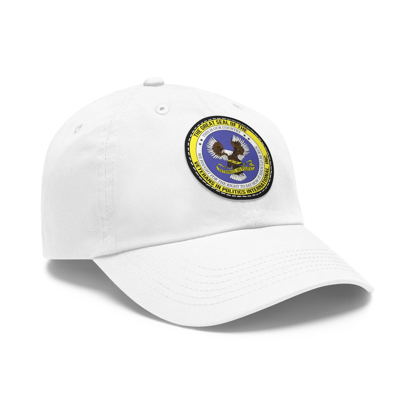 Hat with Round Leather Patch