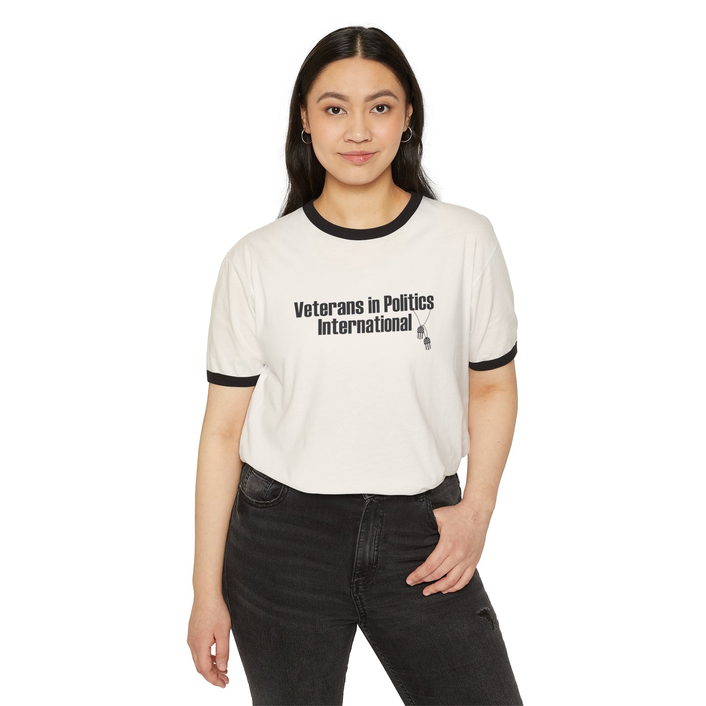 VIPI Unisex Cotton Ringer T-Shirt
