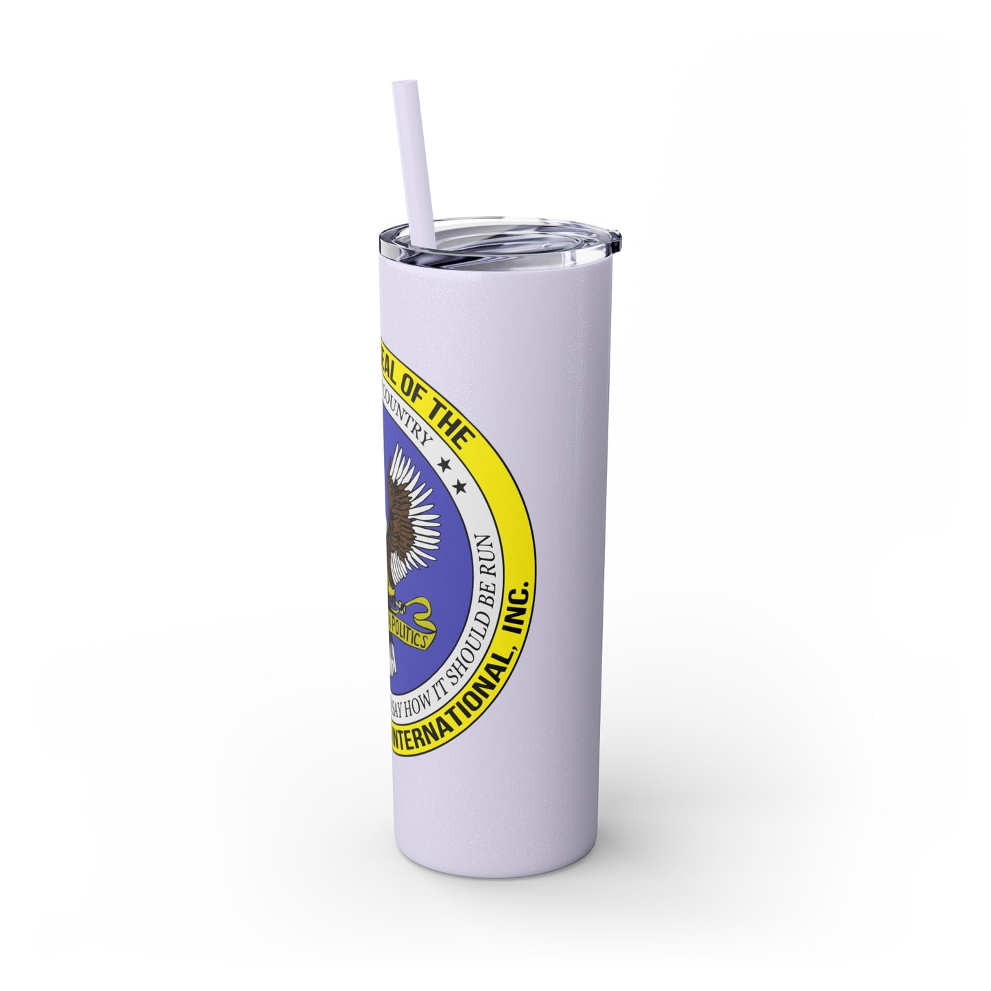VIPI Skinny Tumbler with Straw, 20oz
