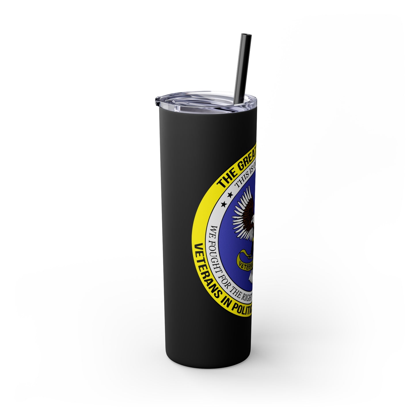 VIPI Skinny Tumbler with Straw, 20oz