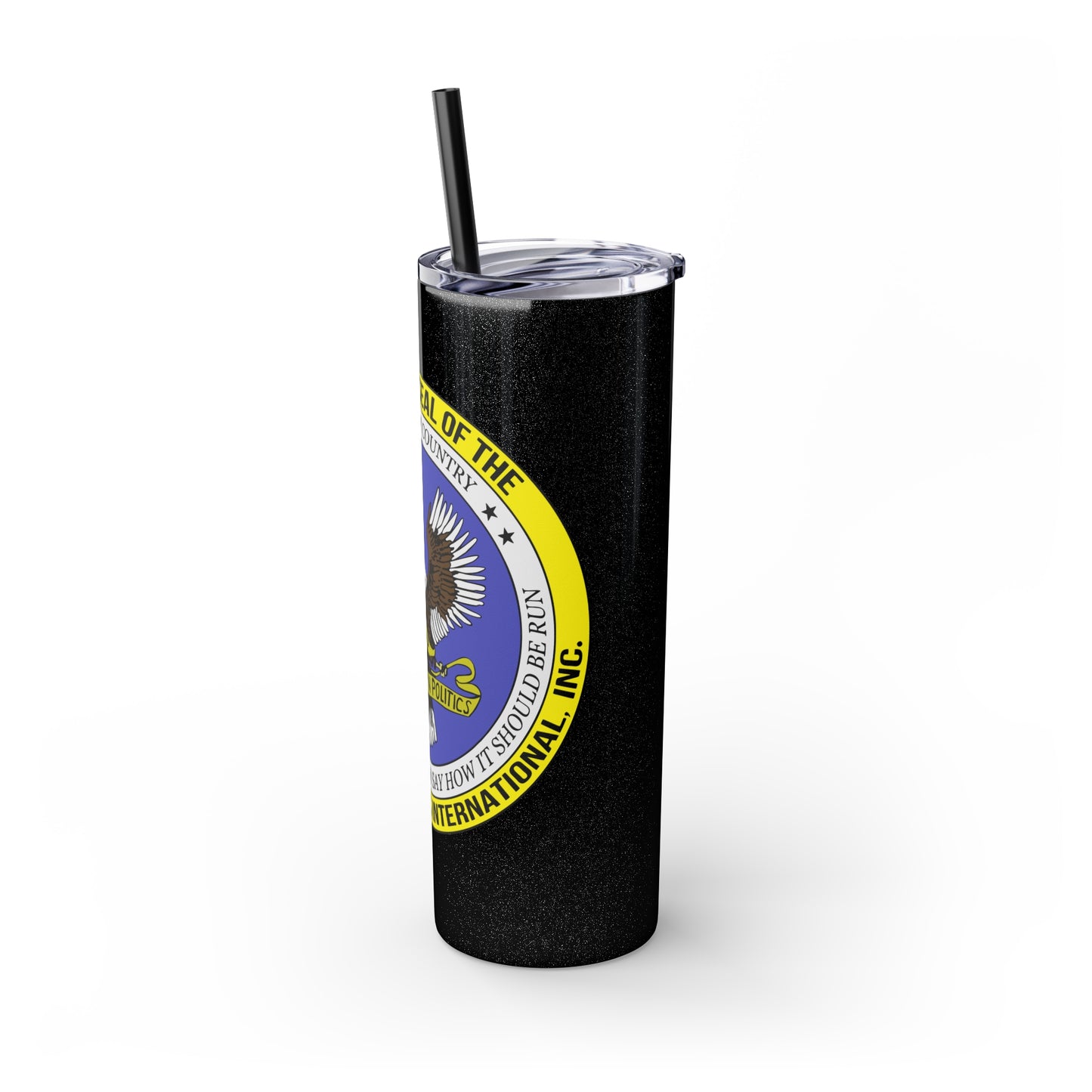 VIPI Skinny Tumbler with Straw, 20oz