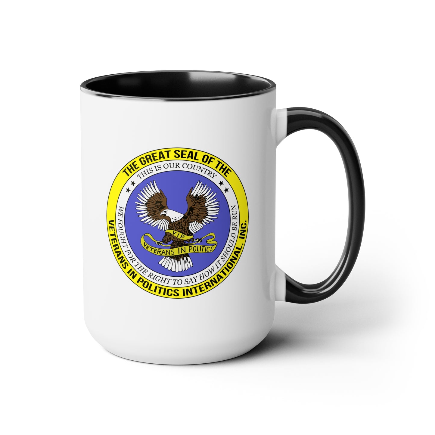 VIPI Two-Tone Coffee Mugs, 15oz
