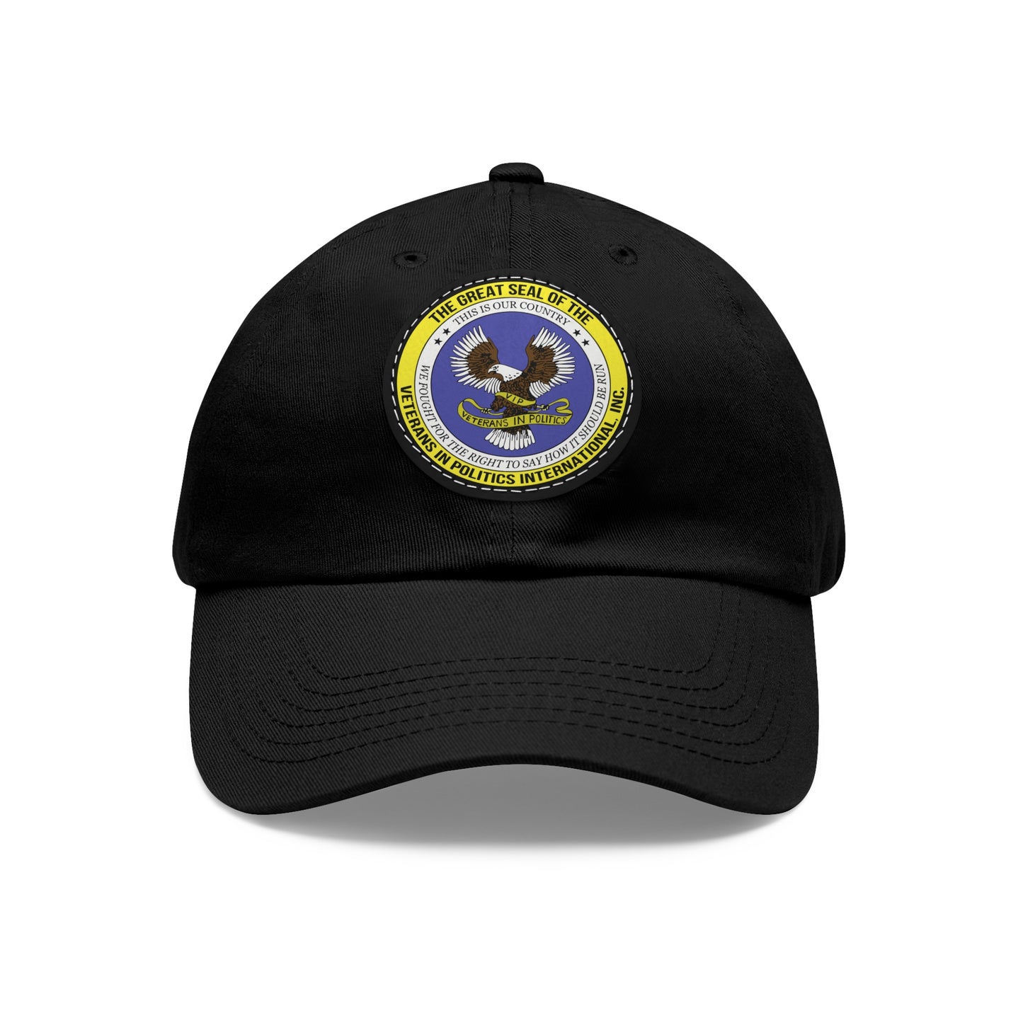 Hat with Round Leather Patch