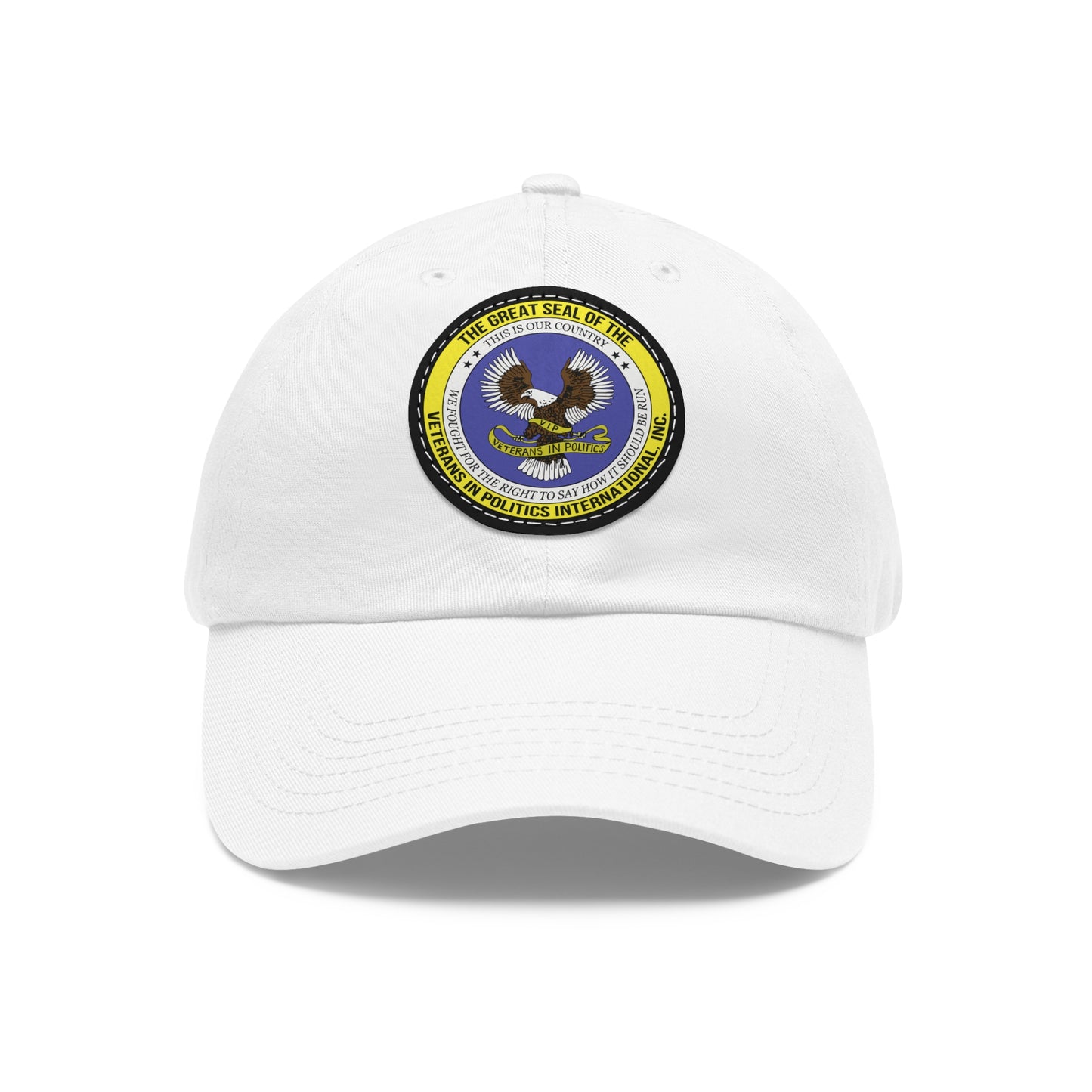 Hat with Round Leather Patch