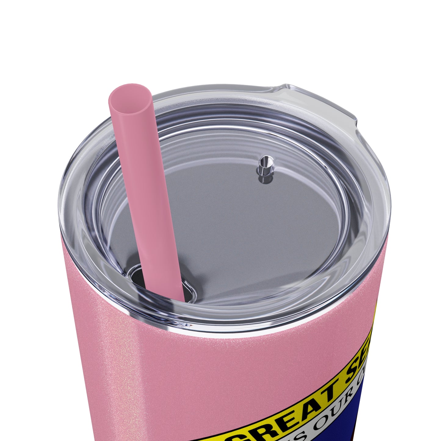 VIPI Skinny Tumbler with Straw, 20oz