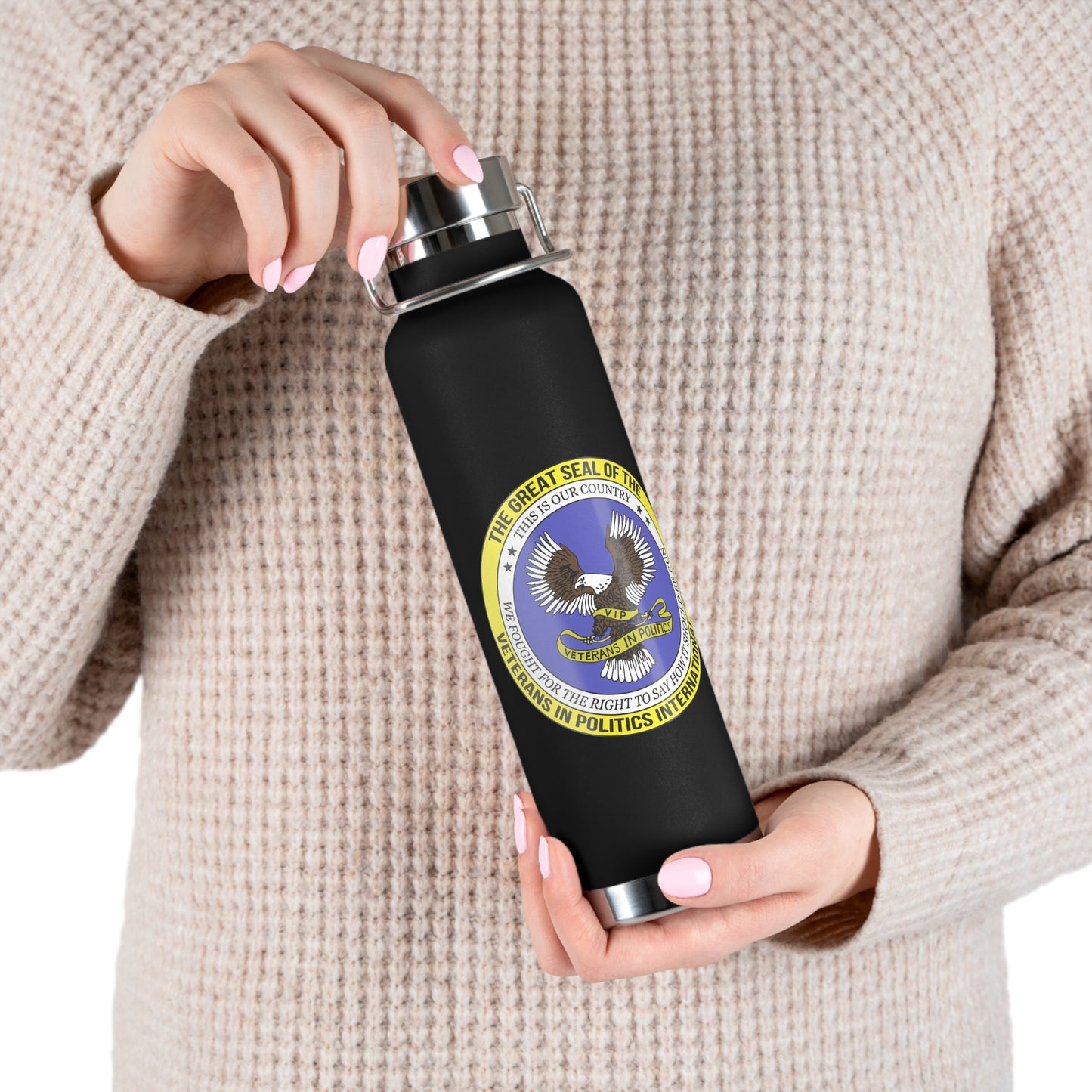 VIPI Copper Vacuum Insulated Bottle, 22oz