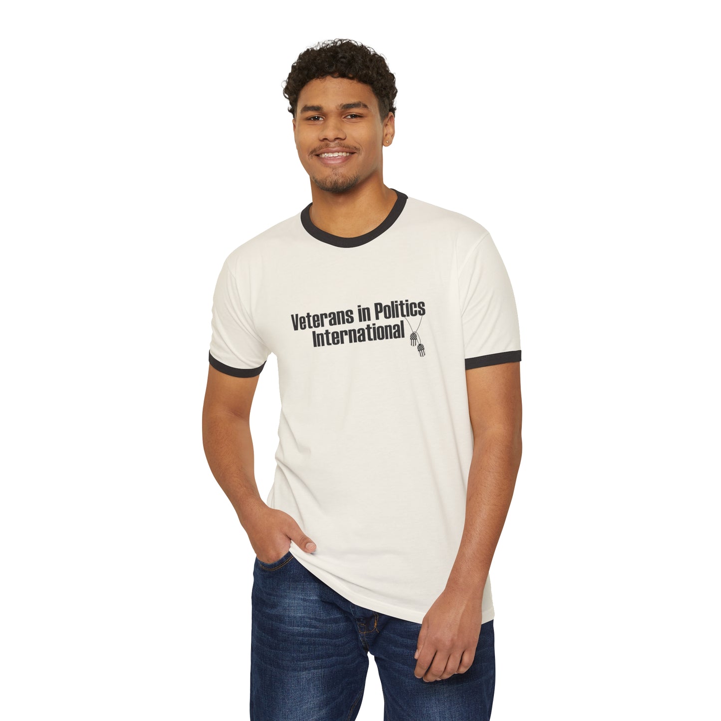 VIPI Unisex Cotton Ringer T-Shirt