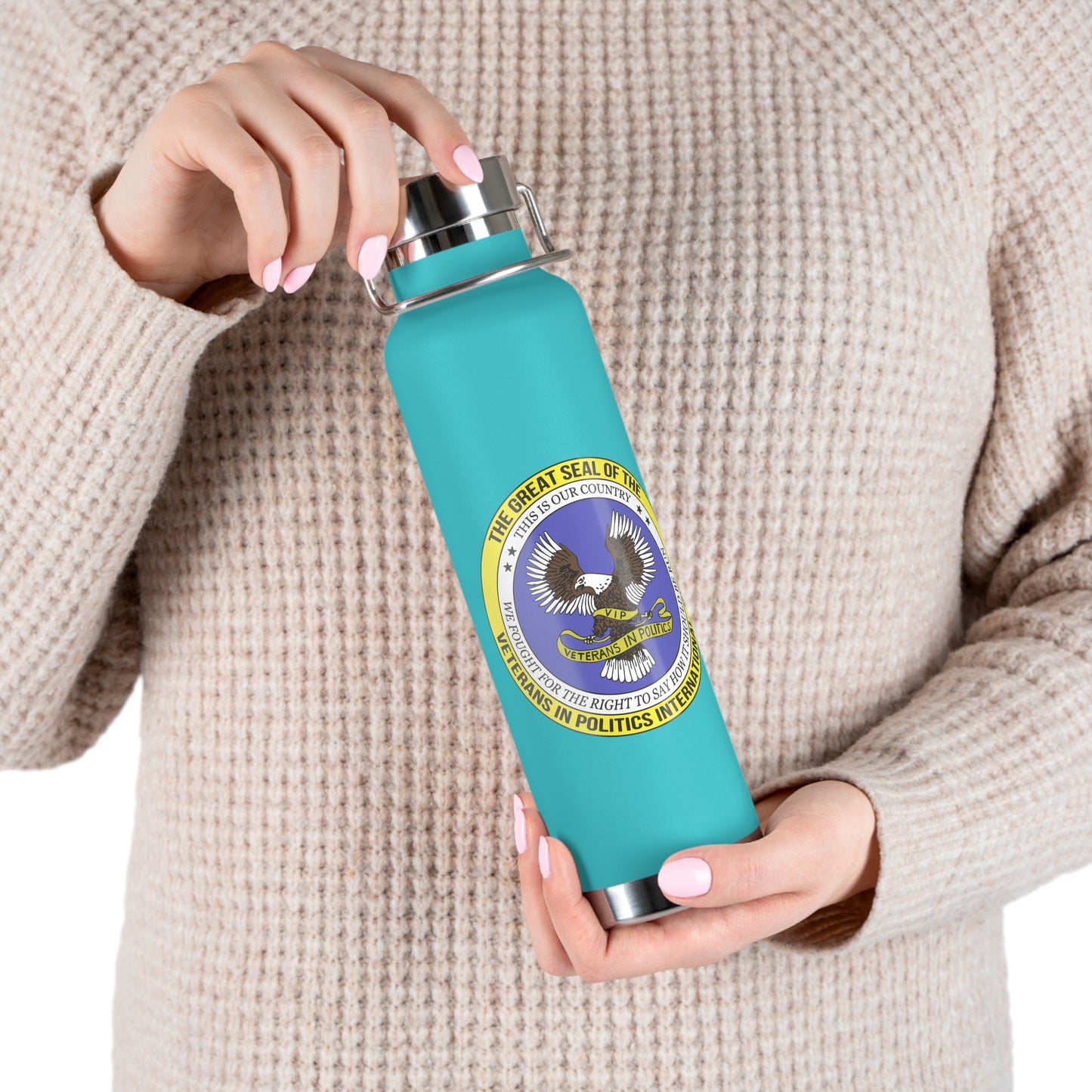 VIPI Copper Vacuum Insulated Bottle, 22oz