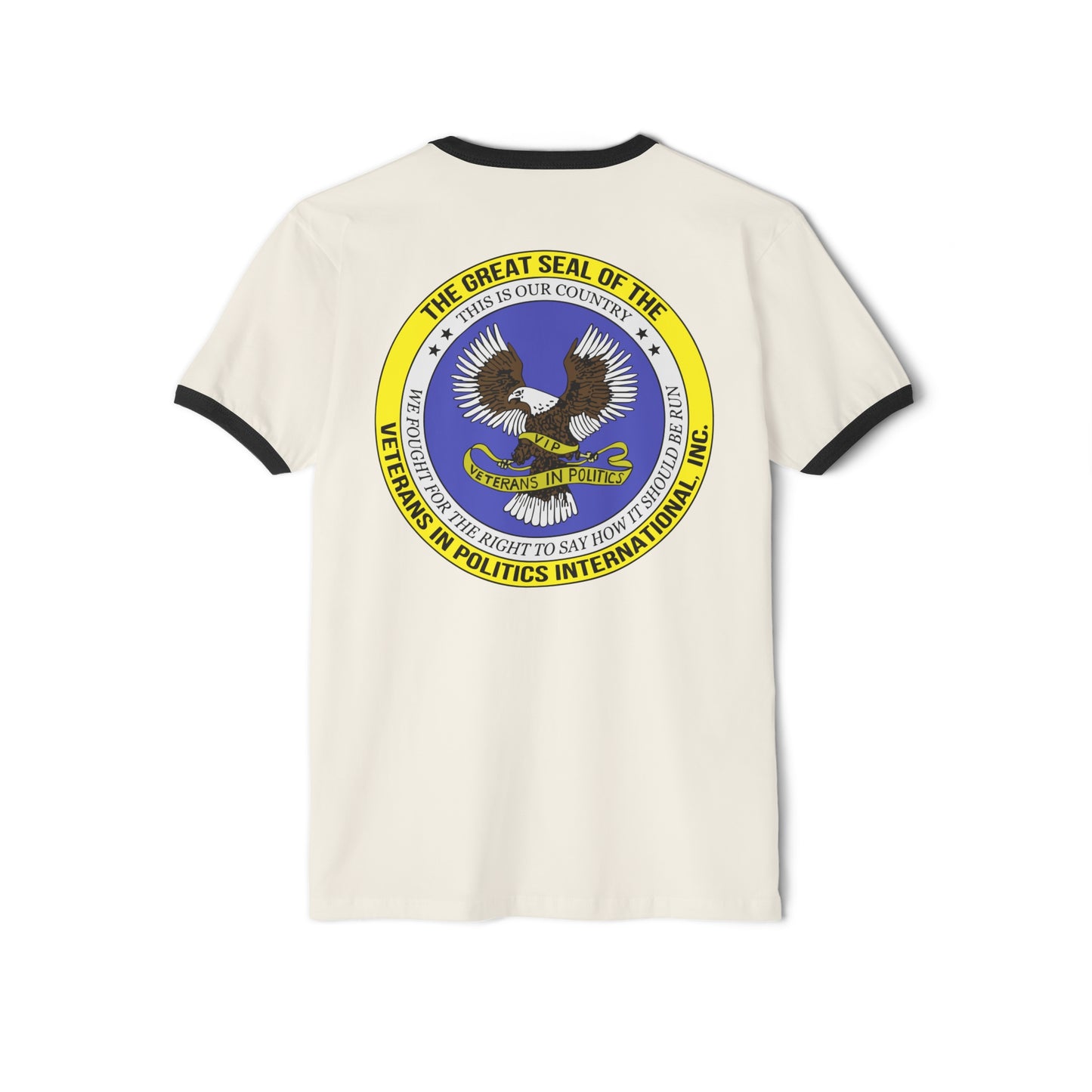 VIPI Unisex Cotton Ringer T-Shirt