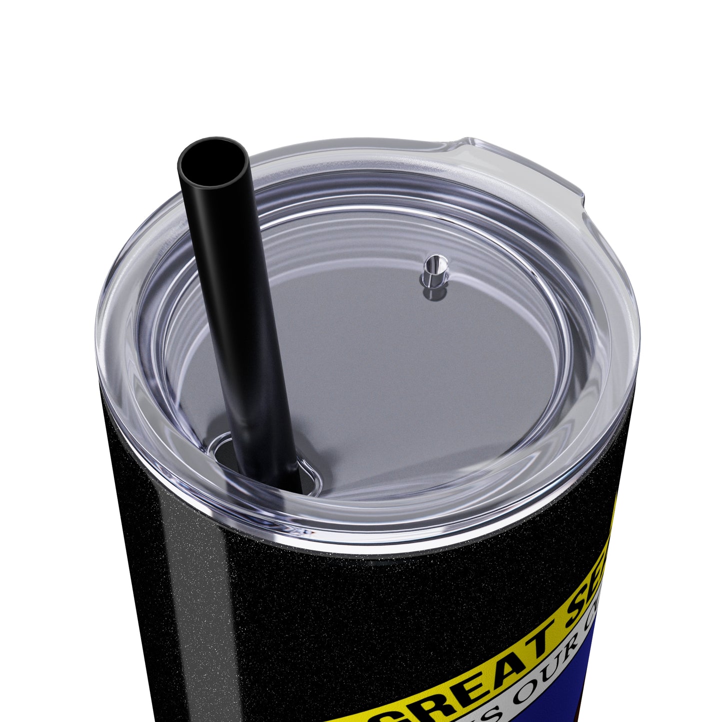 VIPI Skinny Tumbler with Straw, 20oz