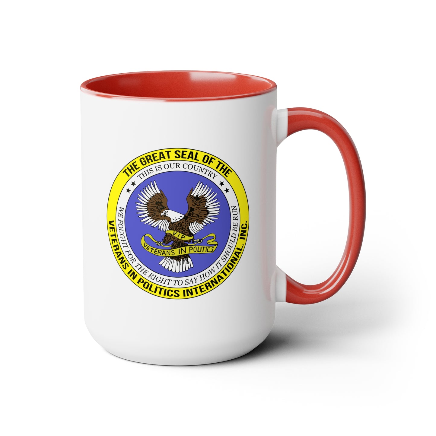 VIPI Two-Tone Coffee Mugs, 15oz