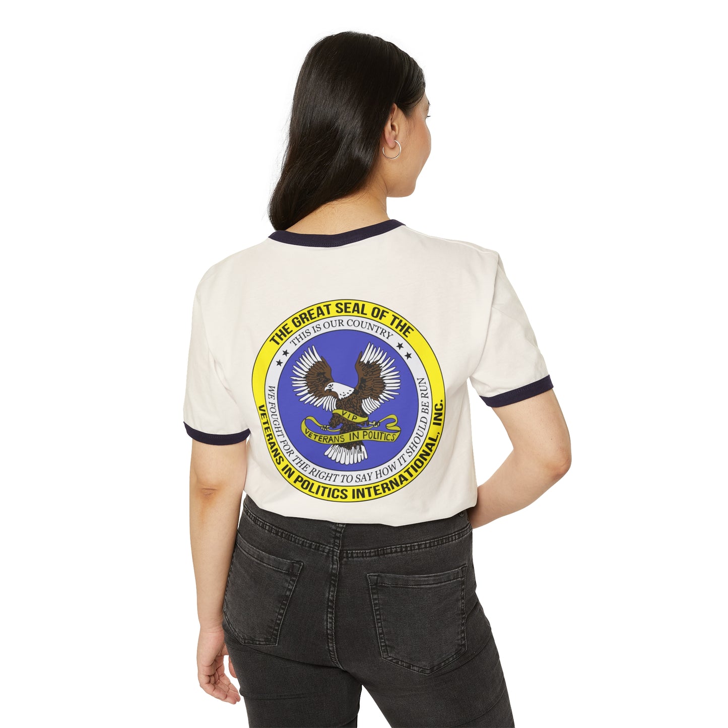 VIPI Unisex Cotton Ringer T-Shirt