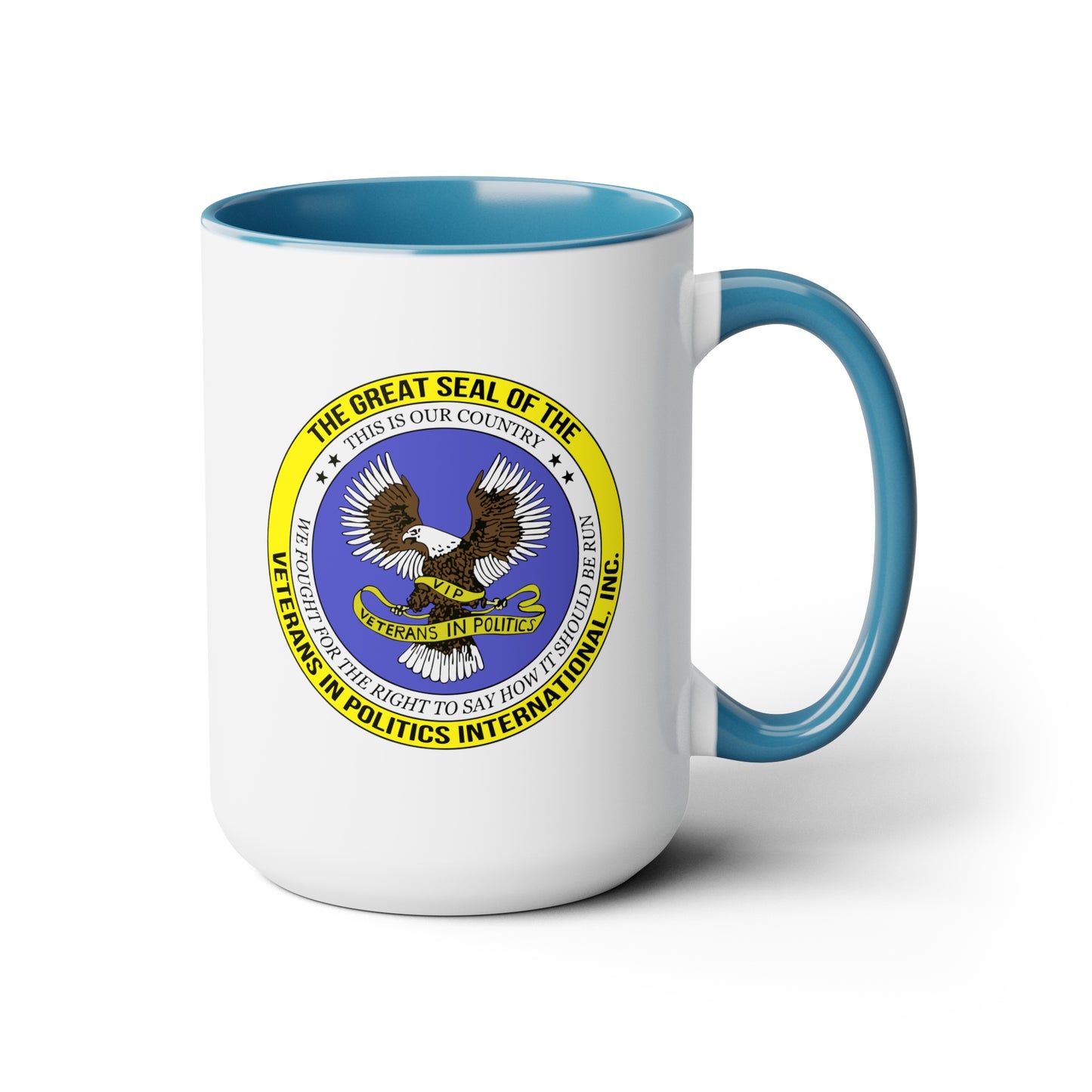 VIPI Two-Tone Coffee Mugs, 15oz