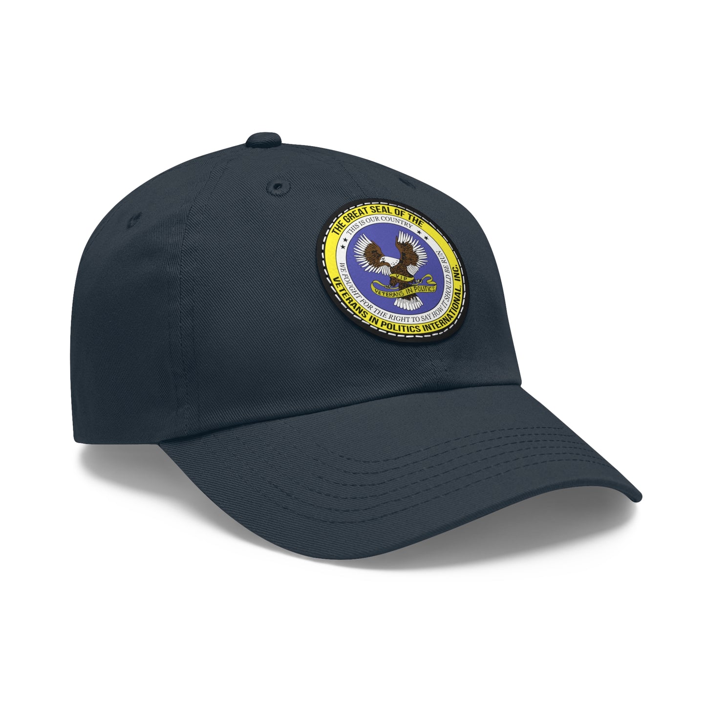Hat with Round Leather Patch