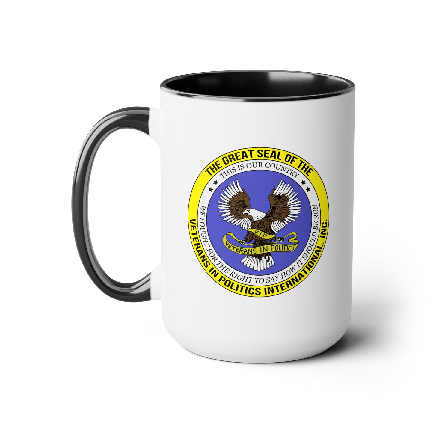 VIPI Two-Tone Coffee Mugs, 15oz