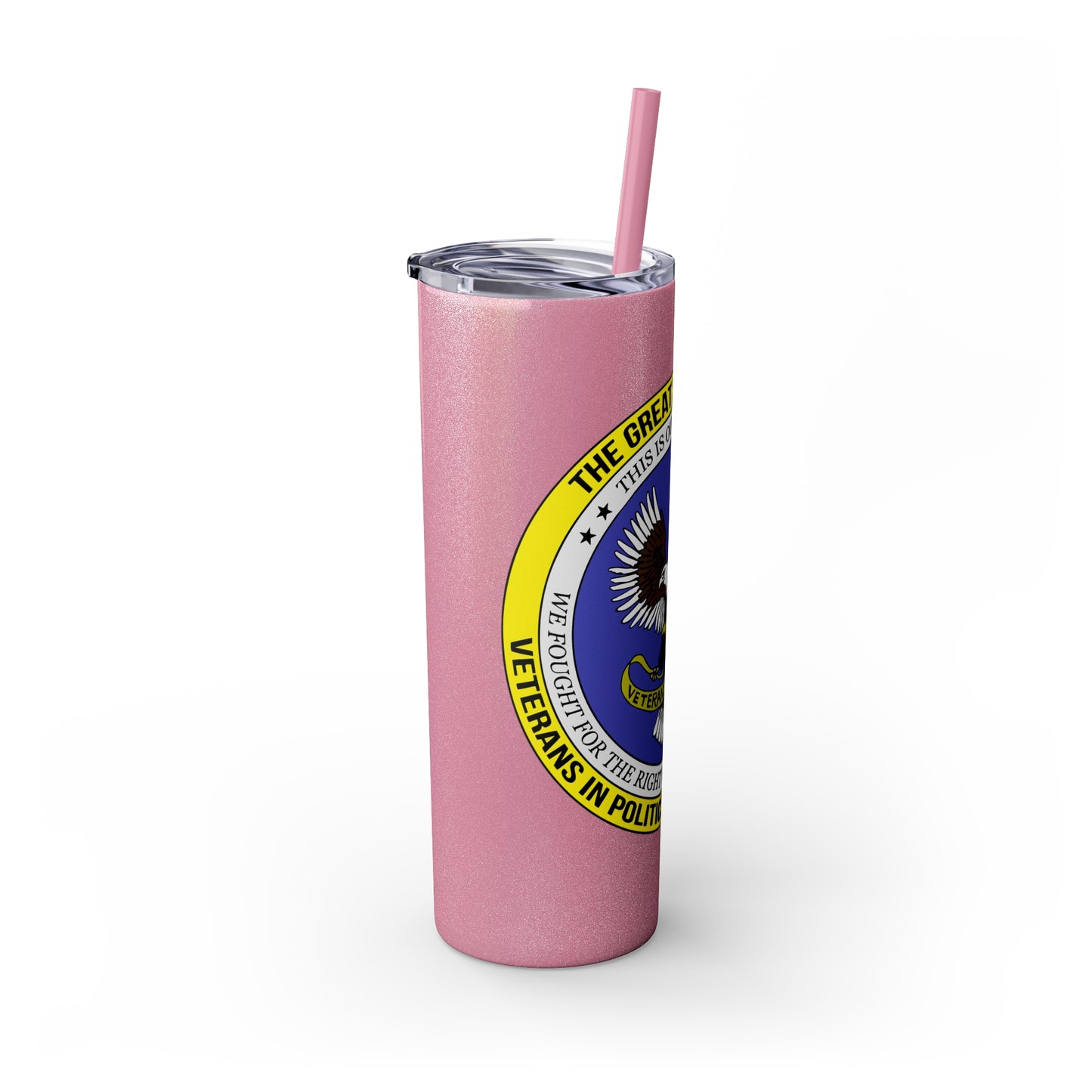VIPI Skinny Tumbler with Straw, 20oz