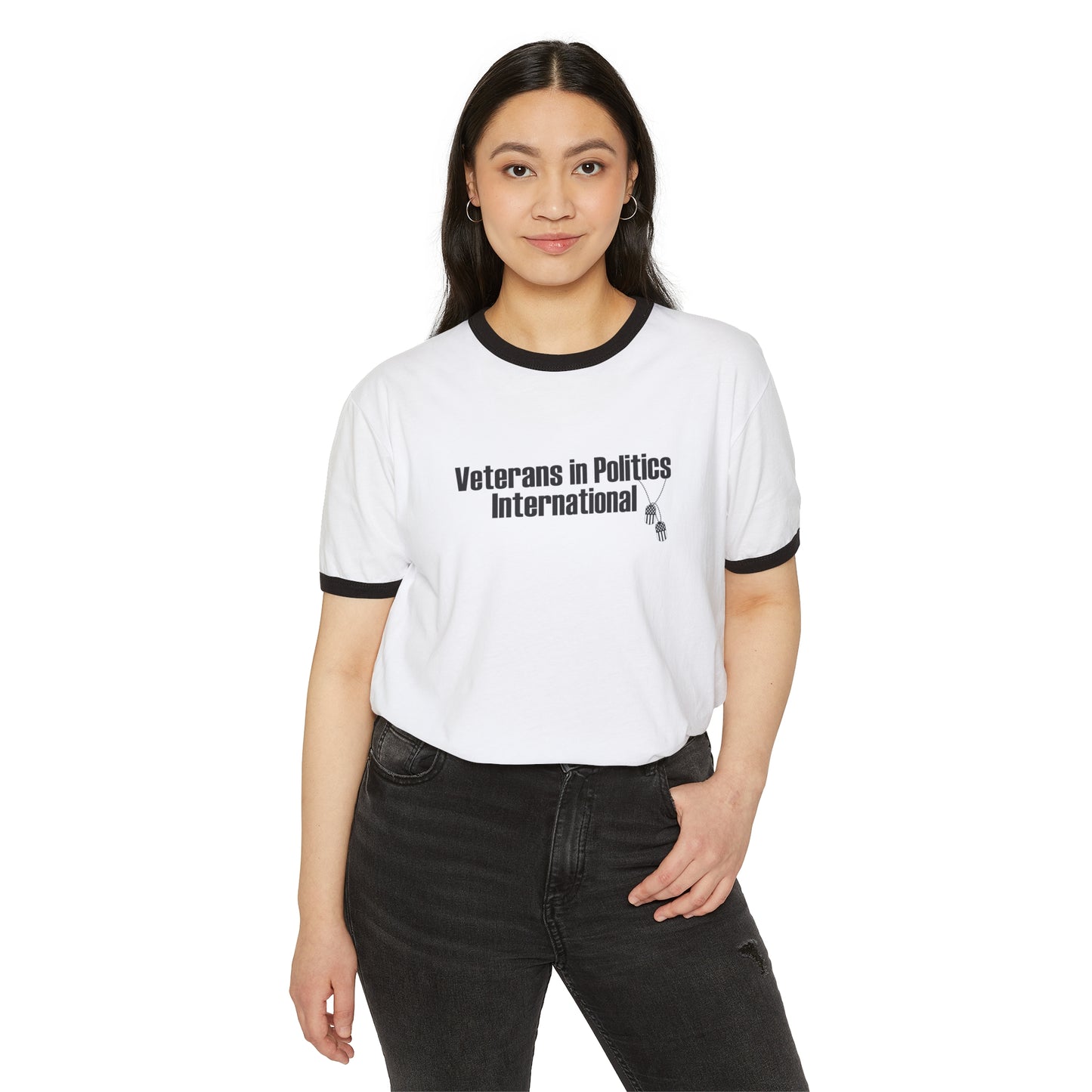 VIPI Unisex Cotton Ringer T-Shirt