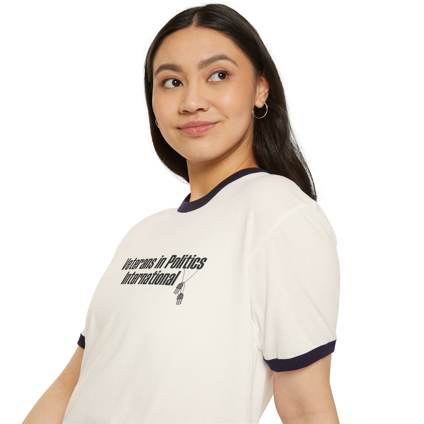 VIPI Unisex Cotton Ringer T-Shirt