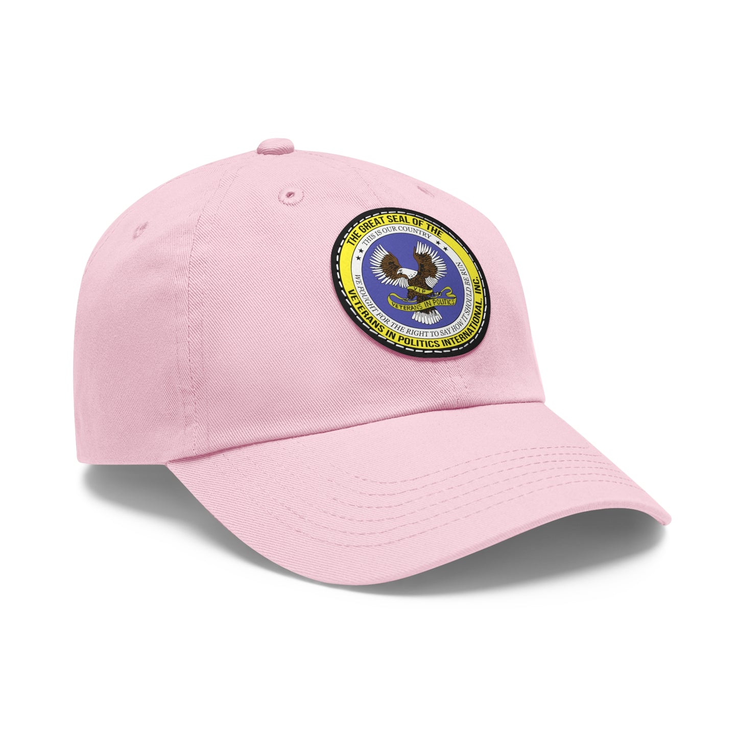 Hat with Round Leather Patch