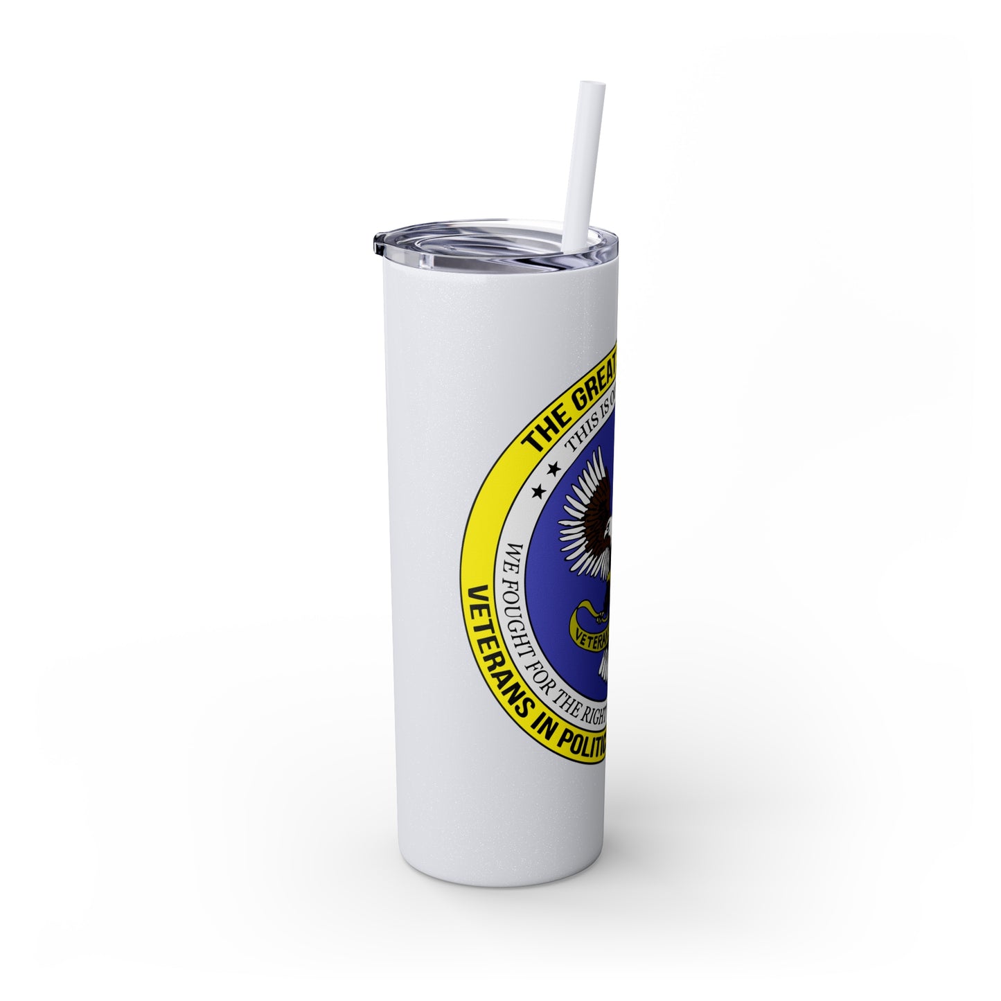 VIPI Skinny Tumbler with Straw, 20oz