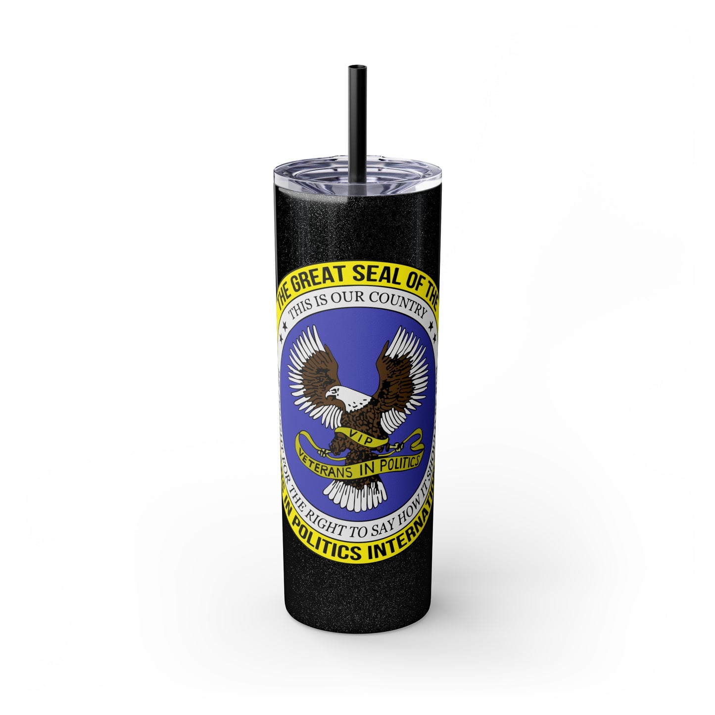 VIPI Skinny Tumbler with Straw, 20oz