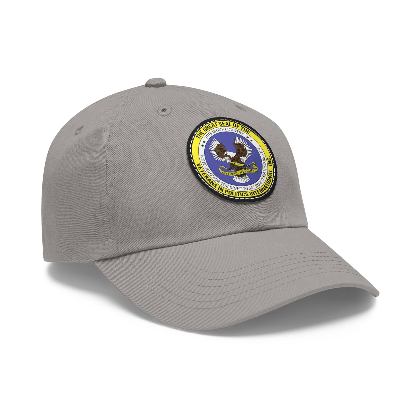 Hat with Round Leather Patch