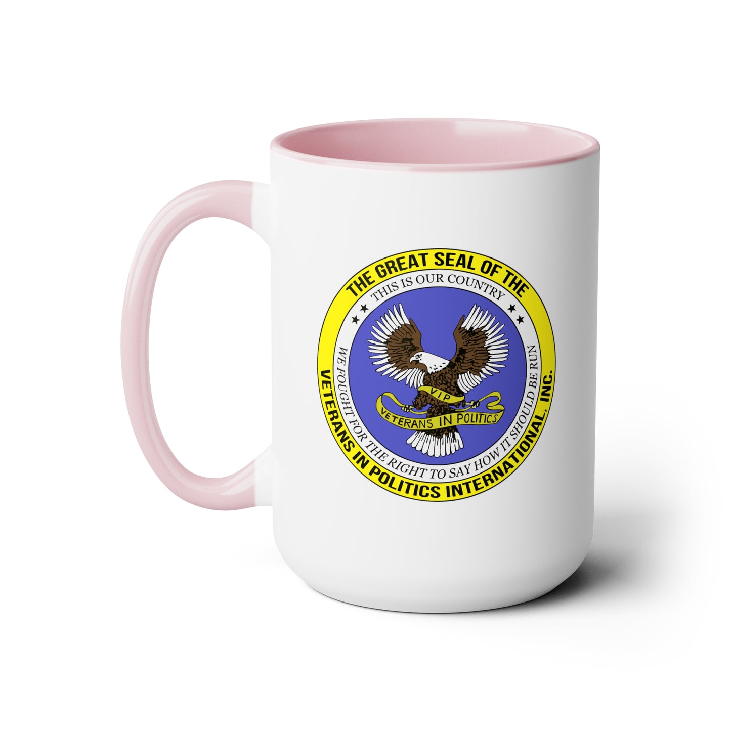 VIPI Two-Tone Coffee Mugs, 15oz