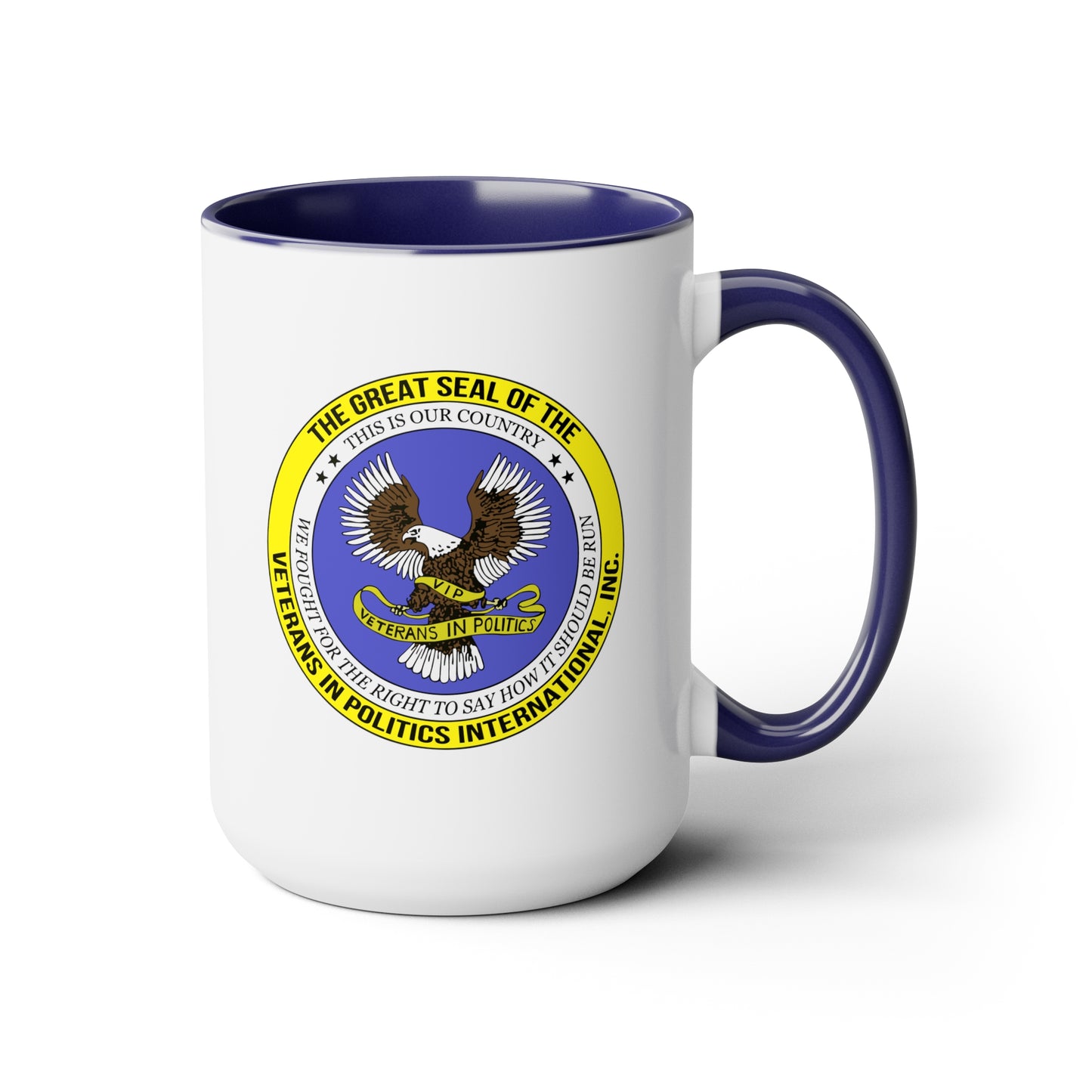 VIPI Two-Tone Coffee Mugs, 15oz