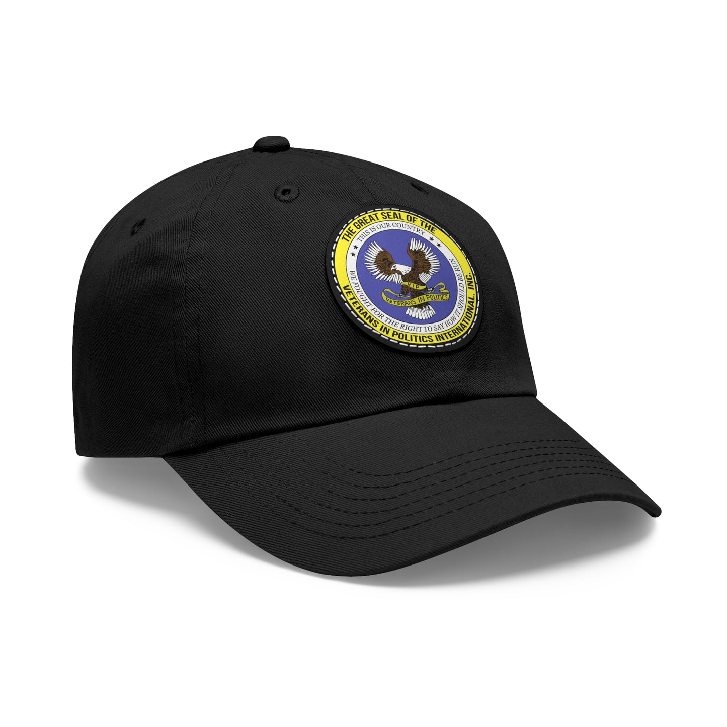 Hat with Round Leather Patch
