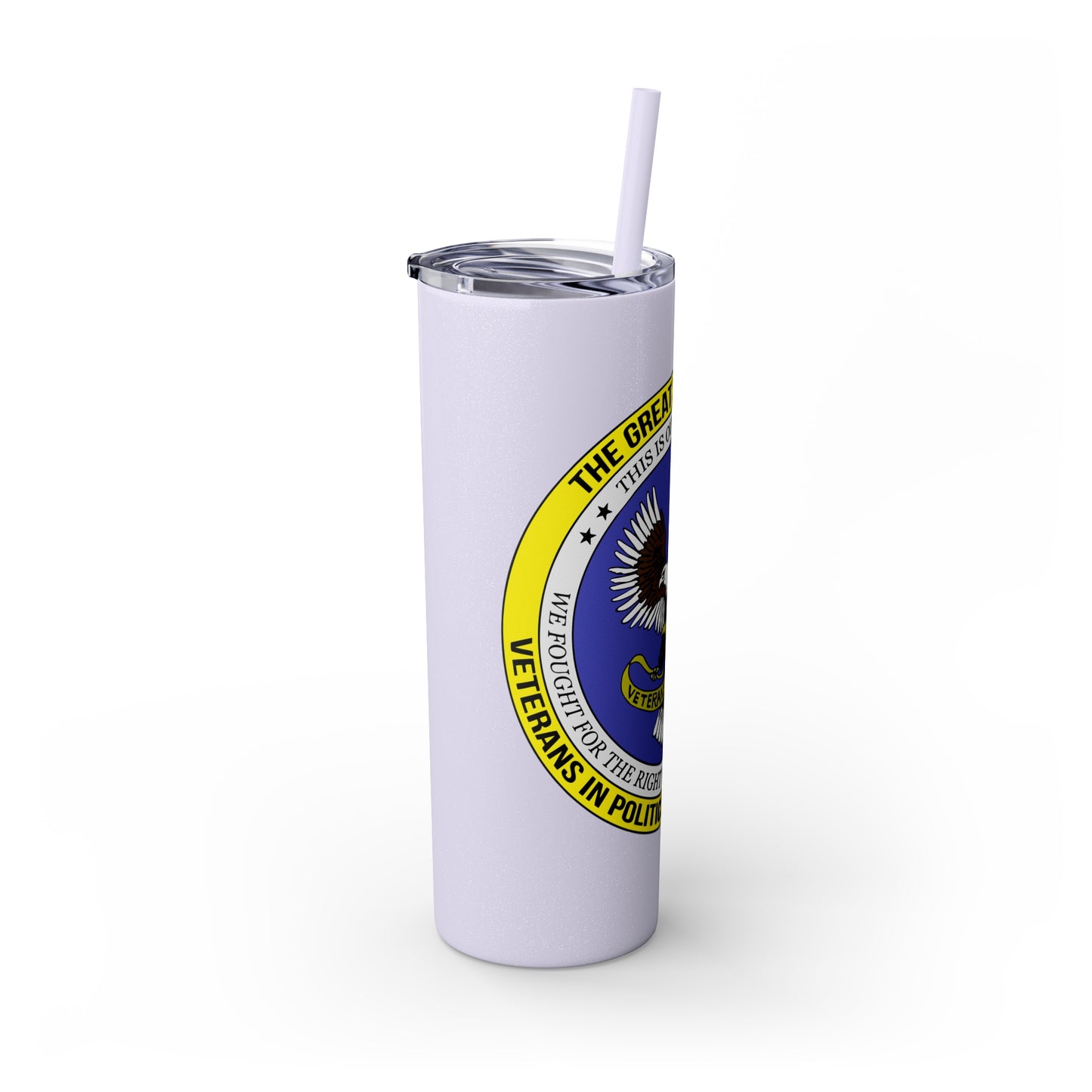 VIPI Skinny Tumbler with Straw, 20oz