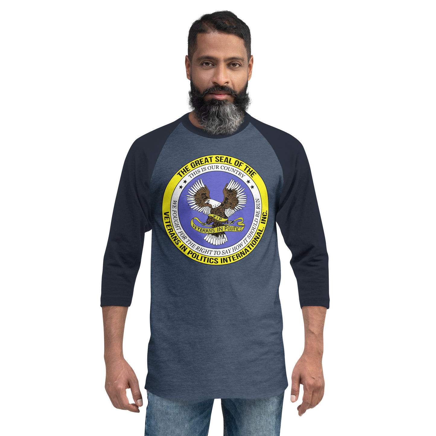 VIPI 3/4 sleeve raglan shirt