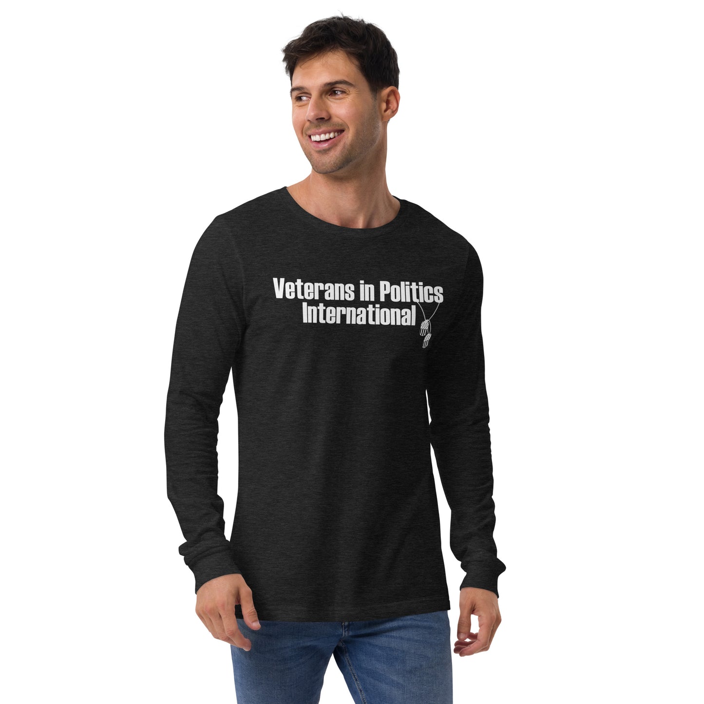 VIPI Unisex Long Sleeve Tee (White)