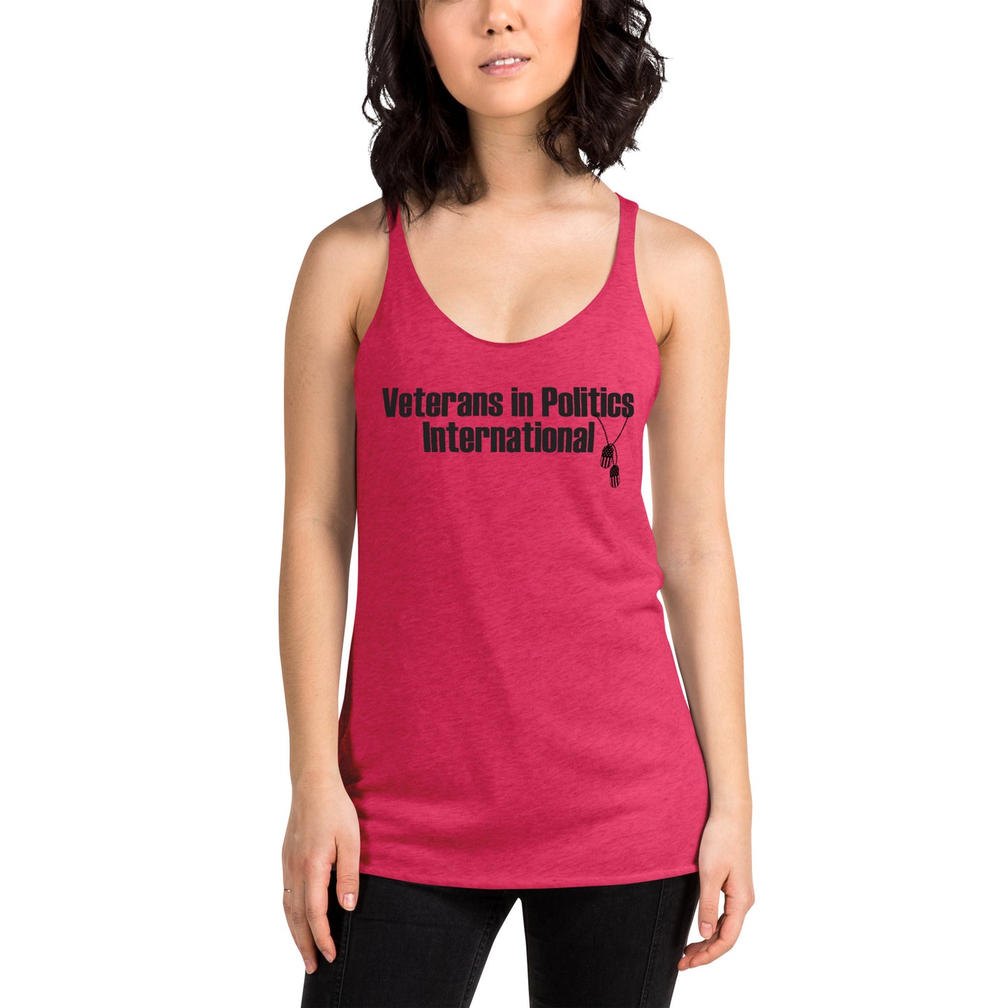 VIPI Women's Racerback Tank (Black)